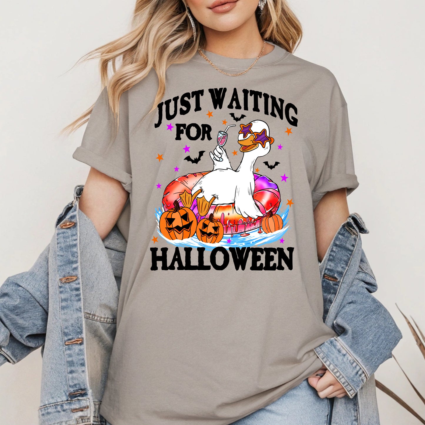 Just waiting for Halloween halloween shirt