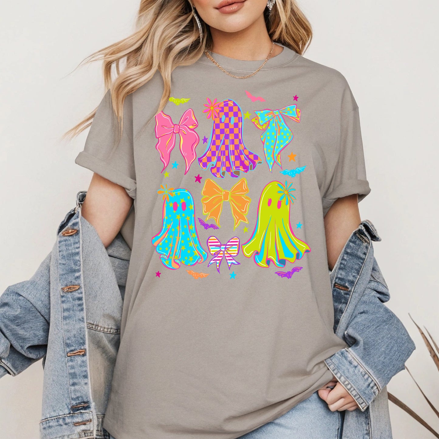 Neon Ghost Coquette halloween shirt