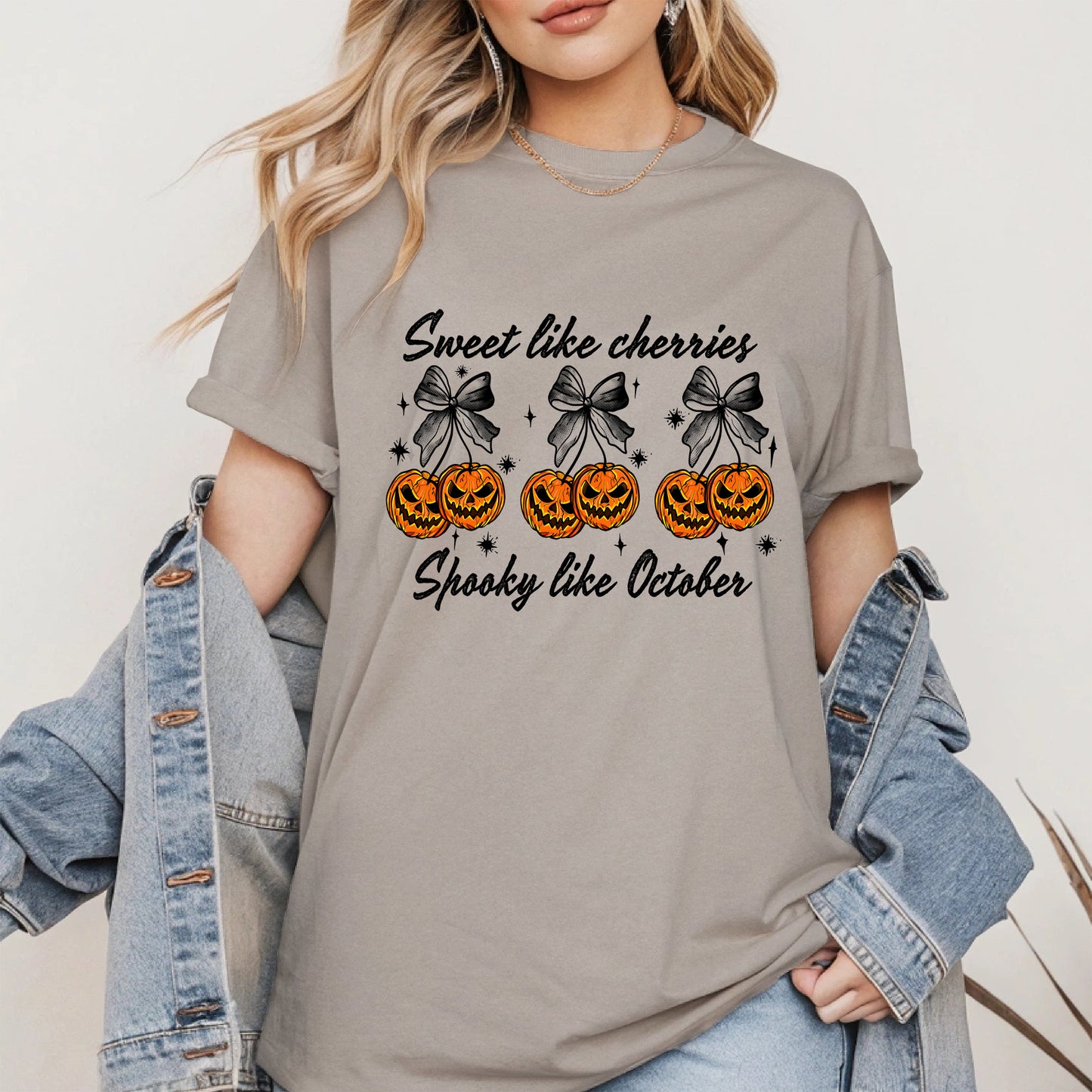 Sweet like cherries Spooky like October shirt