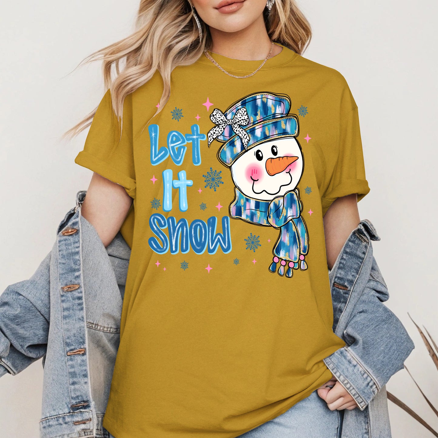 Cute Snowman Face Christmas Shirt