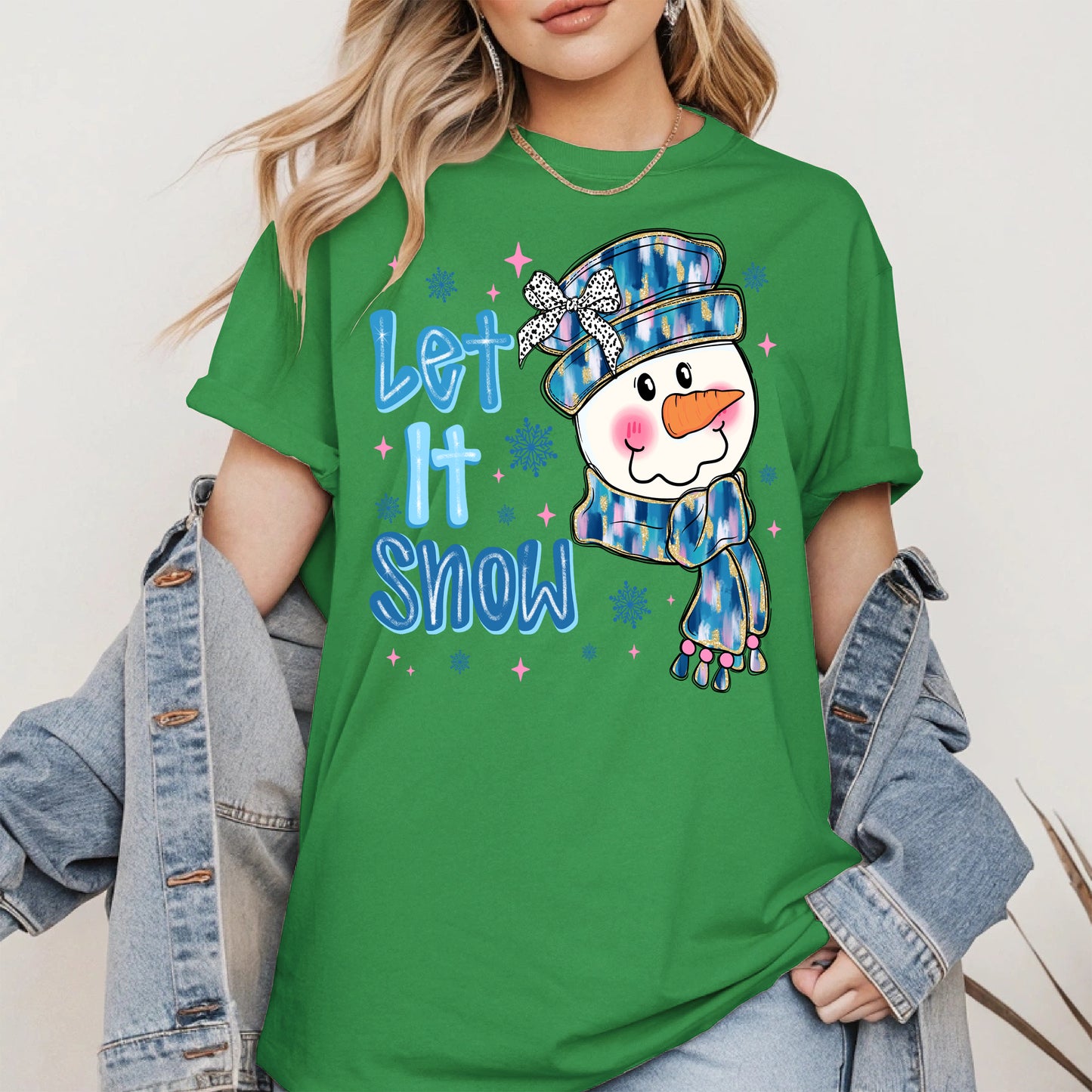 Cute Snowman Face Christmas Shirt