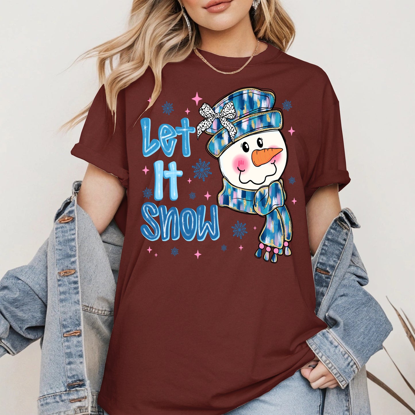 Cute Snowman Face Christmas Shirt
