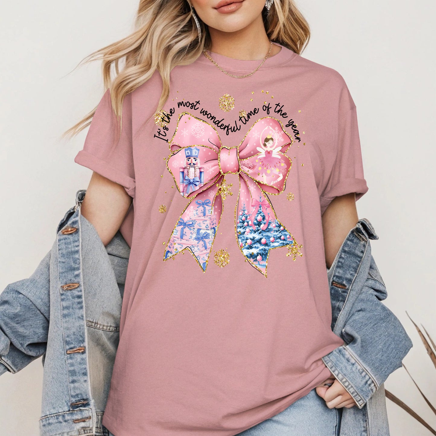 It is the Most Wonderful Time Christmas Bow Shirt