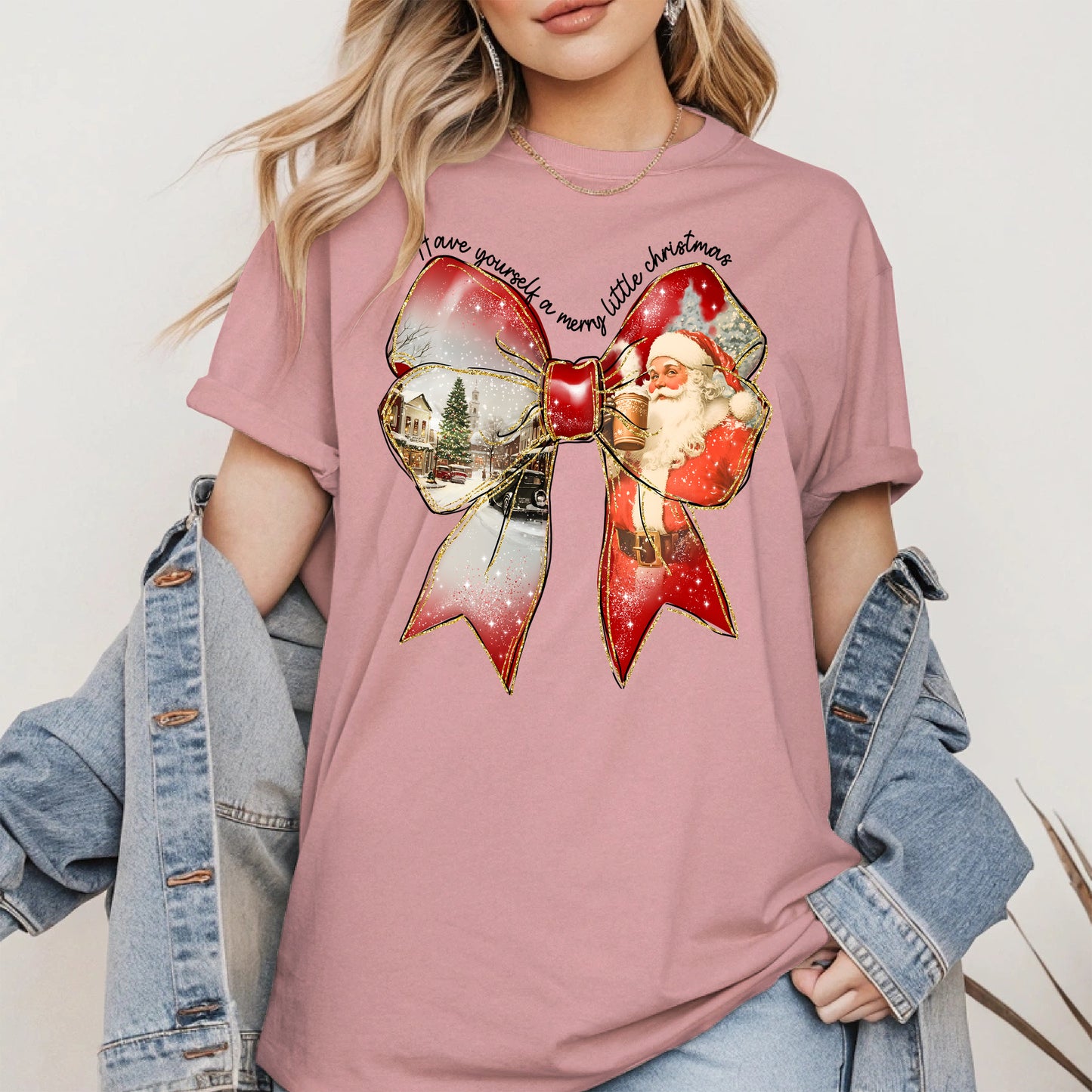Small Town Christmas Santa Holiday Shirt