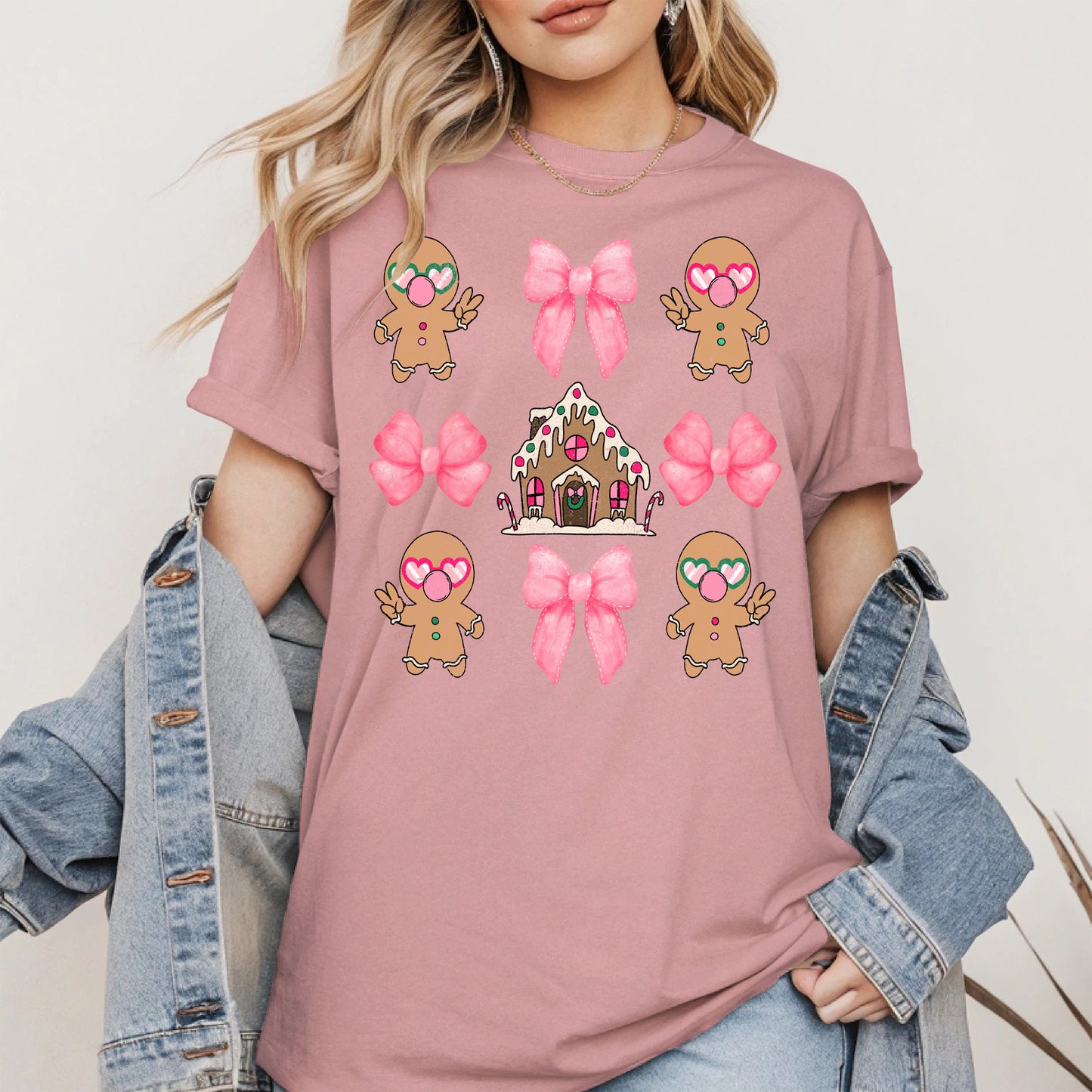 Checkered Gingerbread Cute Christmas Shirt