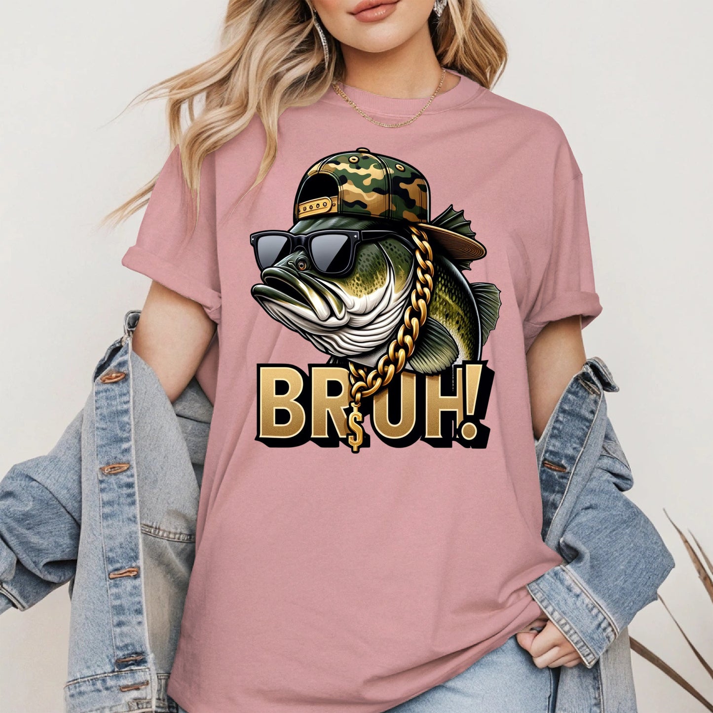 Funny Bass Fish Bruh Shirt Hoodie Sweatshirt