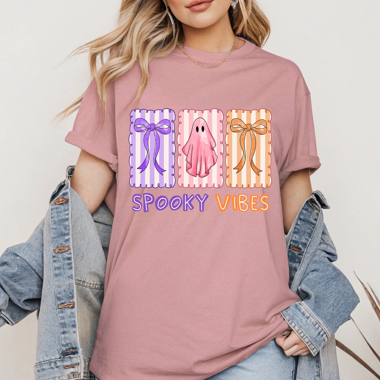 Spooky Vibes Shirt Hoodie Sweatshirt for Halloween and Fall Looks