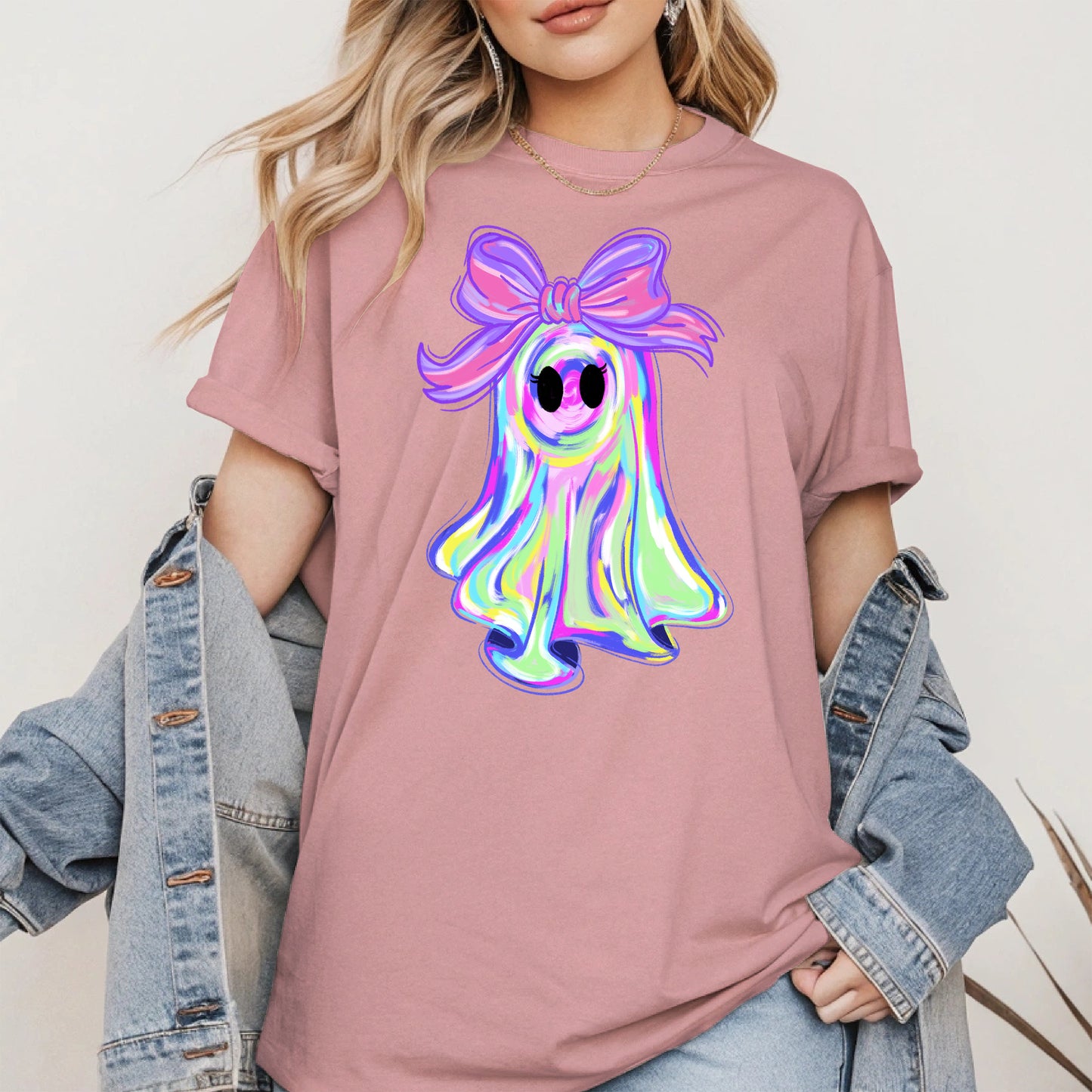 Pastel Ghost Shirt Hoodie Sweatshirt for Halloween Vibes