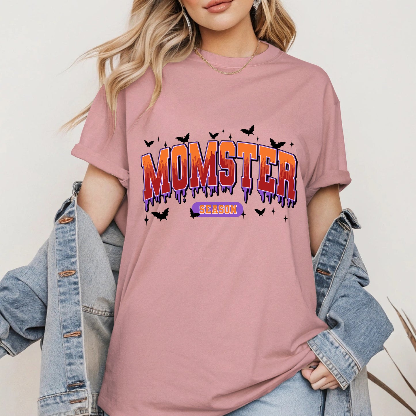 Momster Season Shirt Hoodie Sweatshirt for Halloween Moms