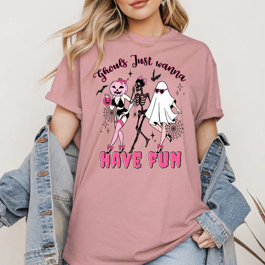 Ghouls Just Wanna Have Fun Halloween Pinup Design