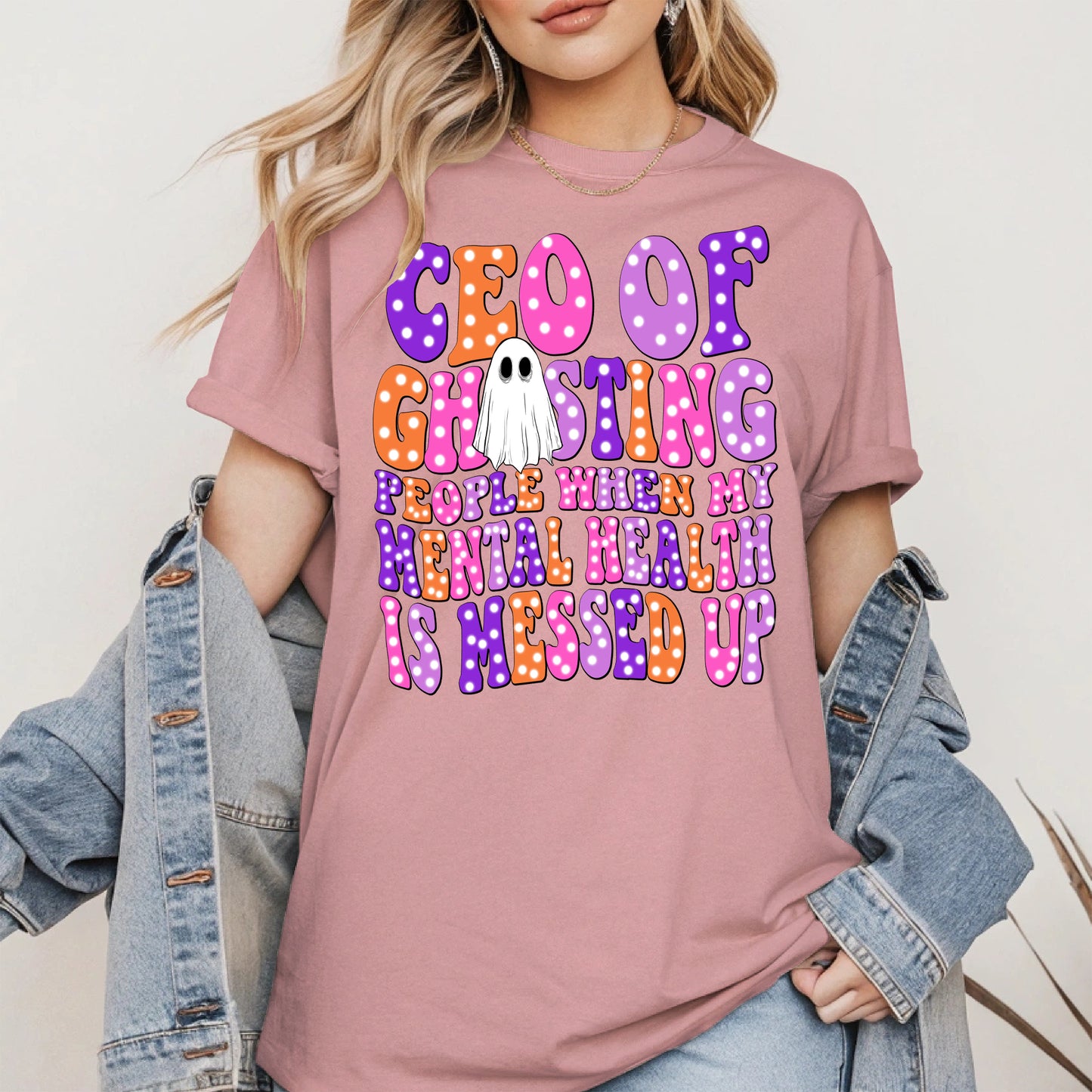 CEO of Ghosting Mental Health Shirt - Funny Ghost Tee