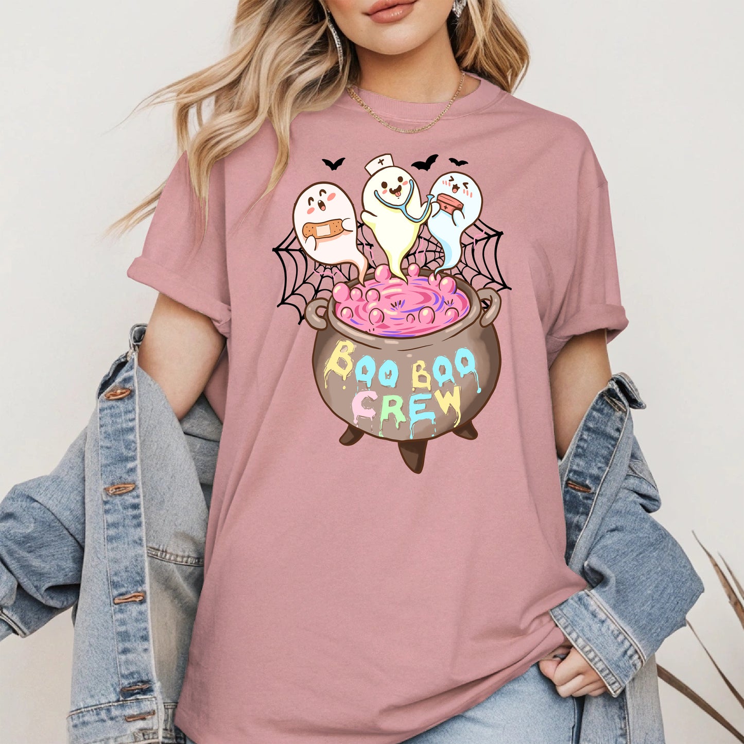 Boo Boo Crew – Cute Halloween Nurse Ghost Shirt
