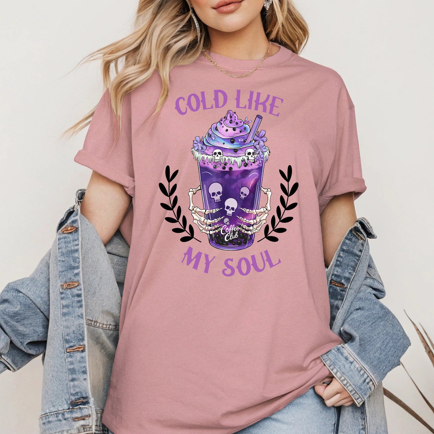 Cold Like My Soul Iced Coffee Halloween Shirt