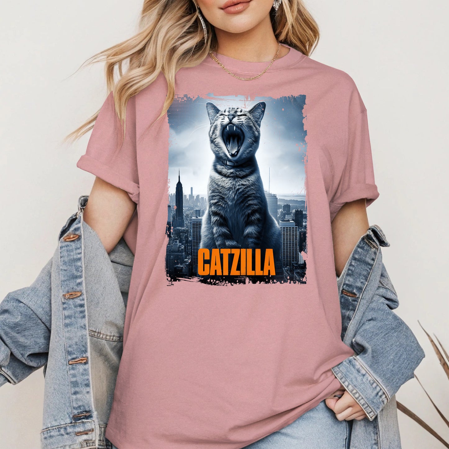 Catzilla Funny Cat Shirt Hoodie Sweatshirt