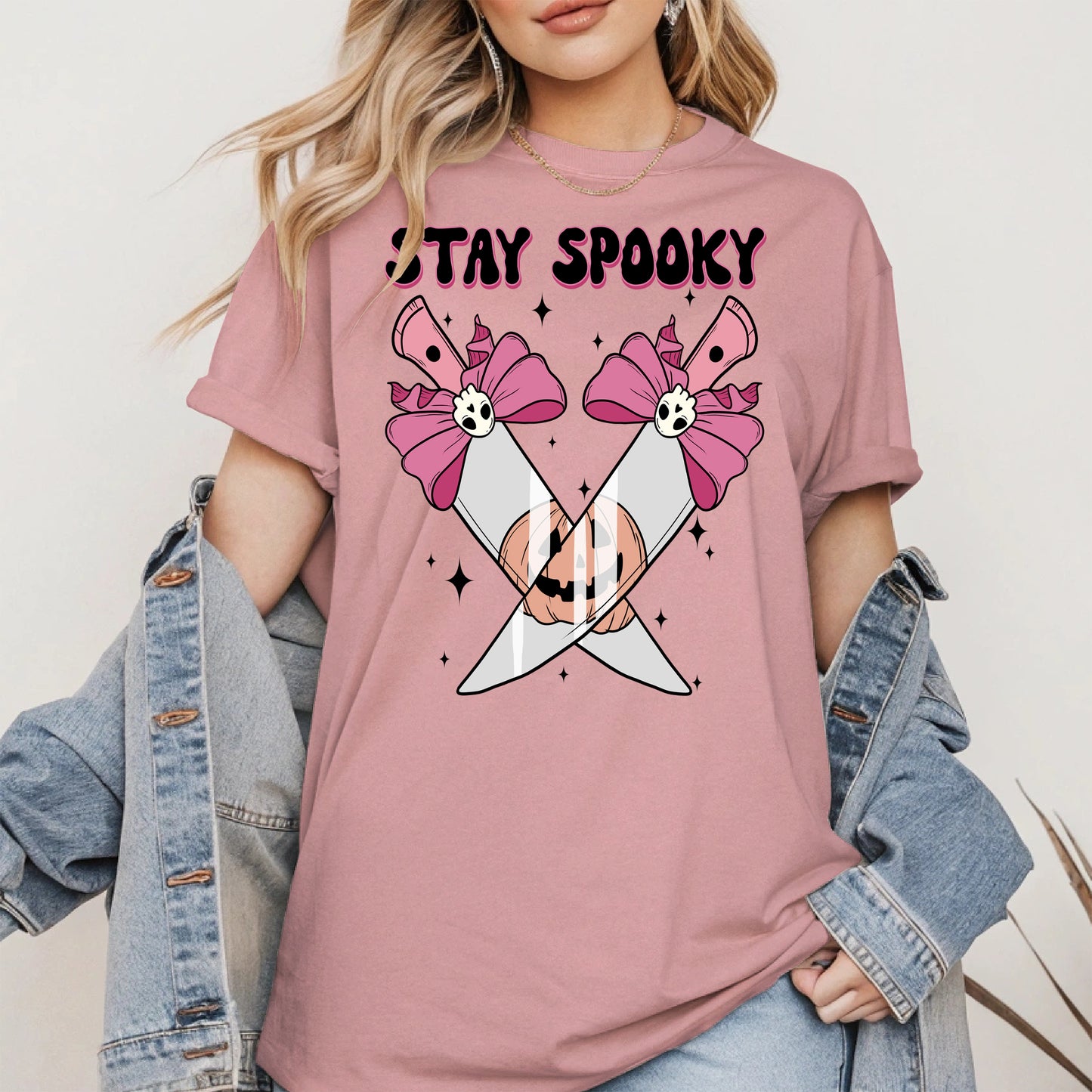 Stay Spooky Knife Halloween Shirt