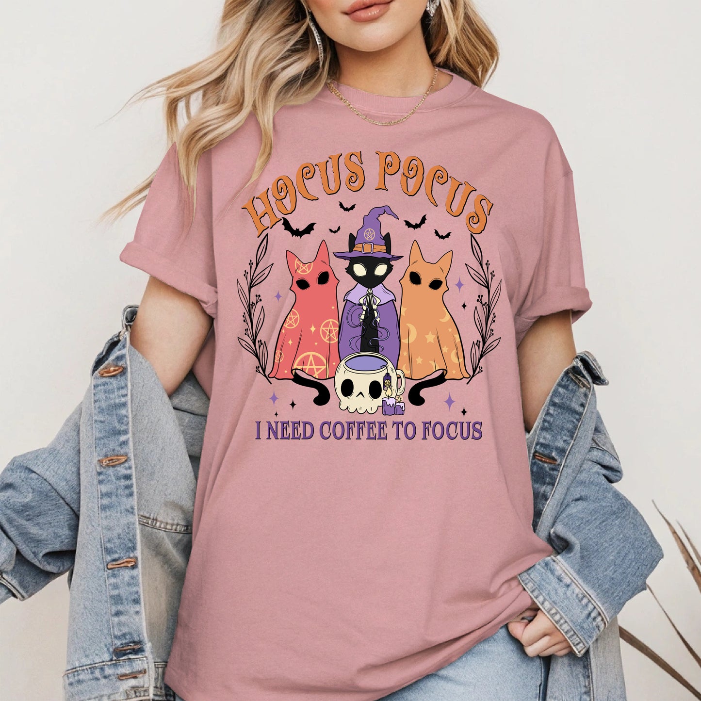 Hocus Pocus Coffee Cat Shirt