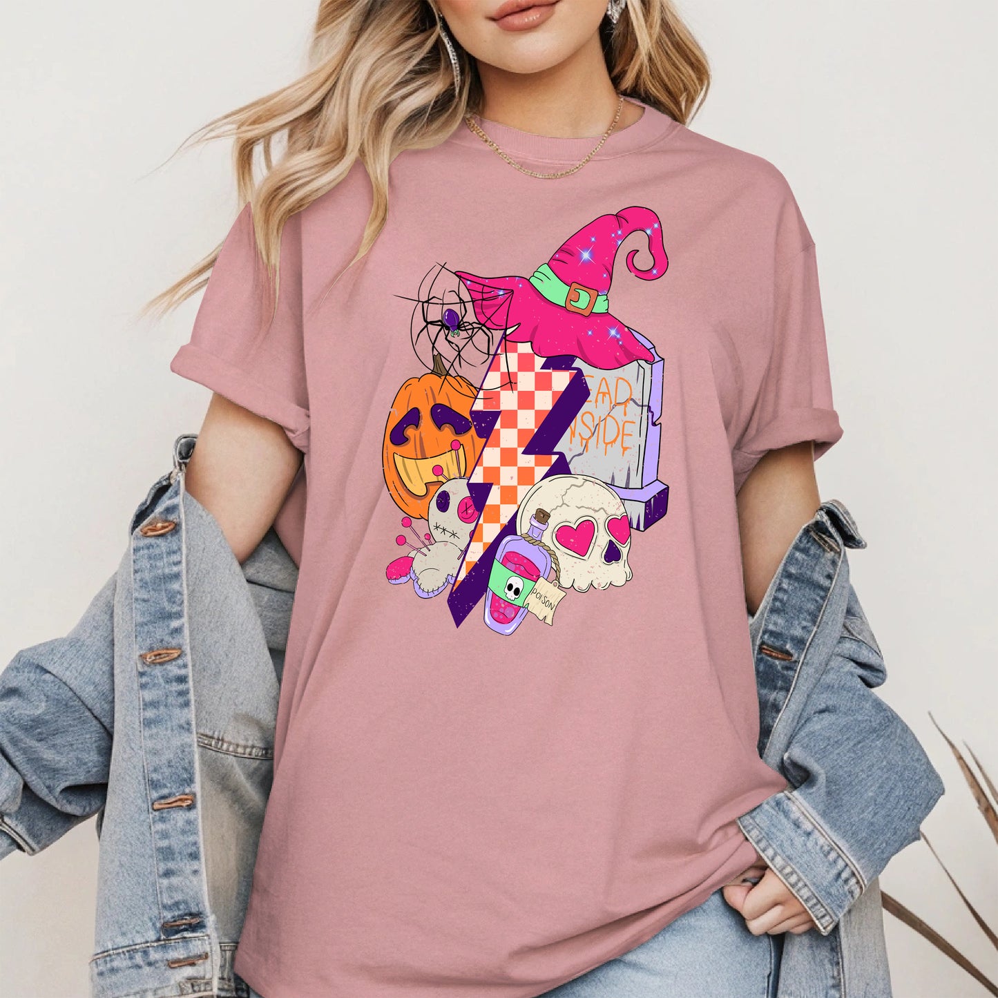 Witchy Lightning Halloween Shirt