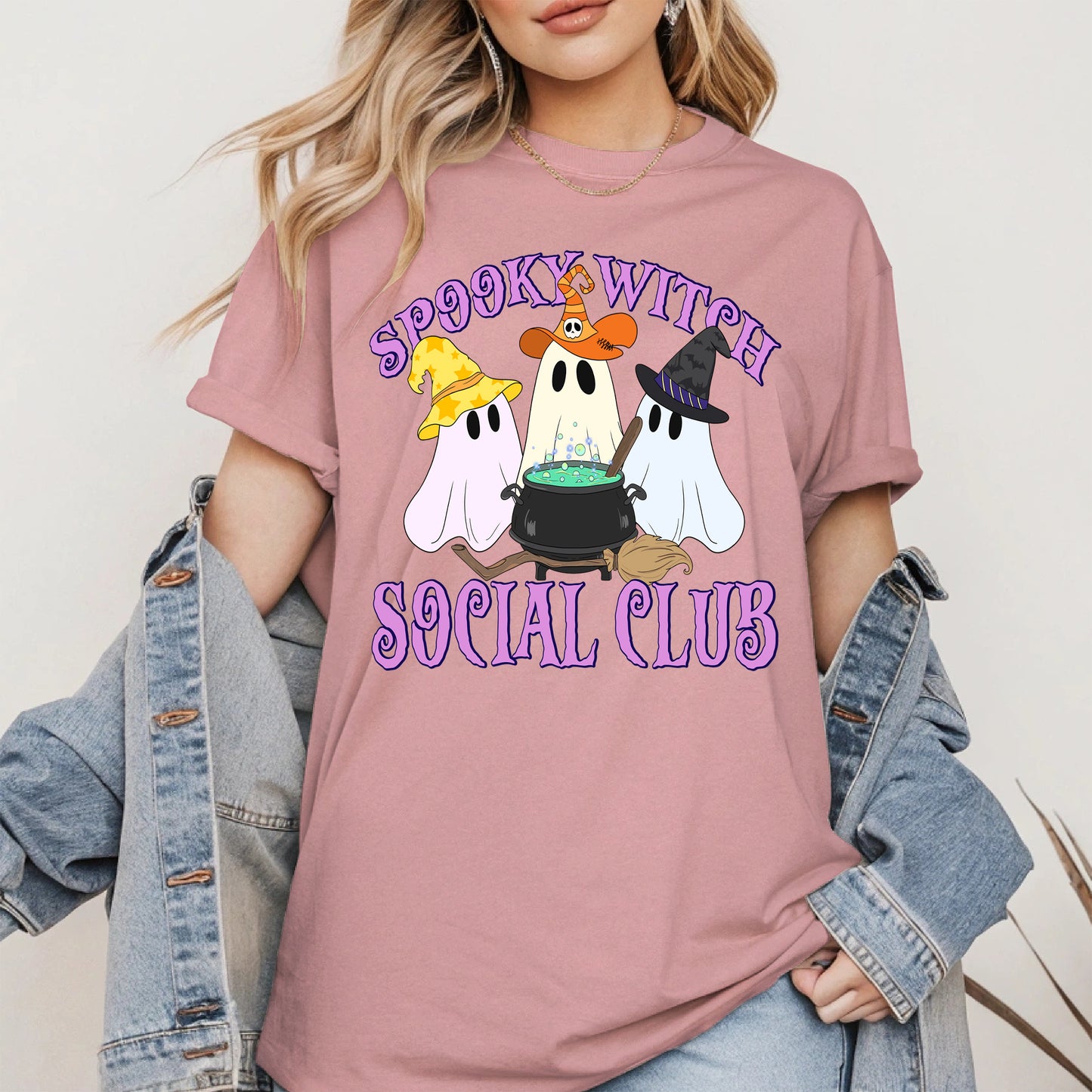 Spooky Witch Social Club Halloween Shirt