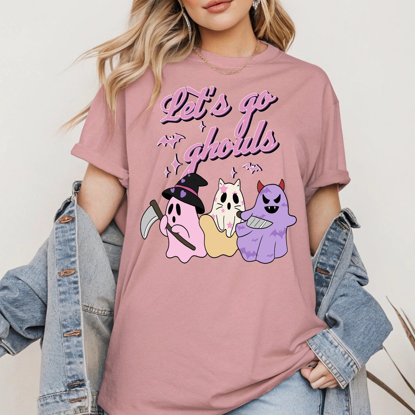 Let’s Go Ghouls Shirt Cute Halloween Ghost