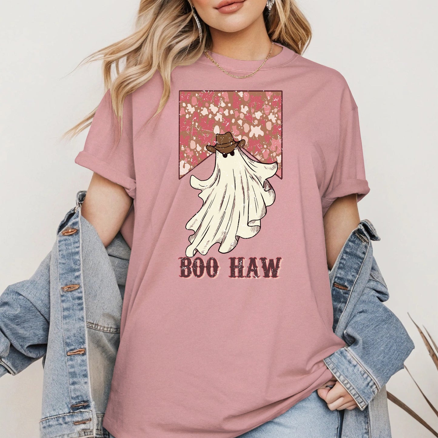Boo Haw Western Ghost Cowgirl Tee