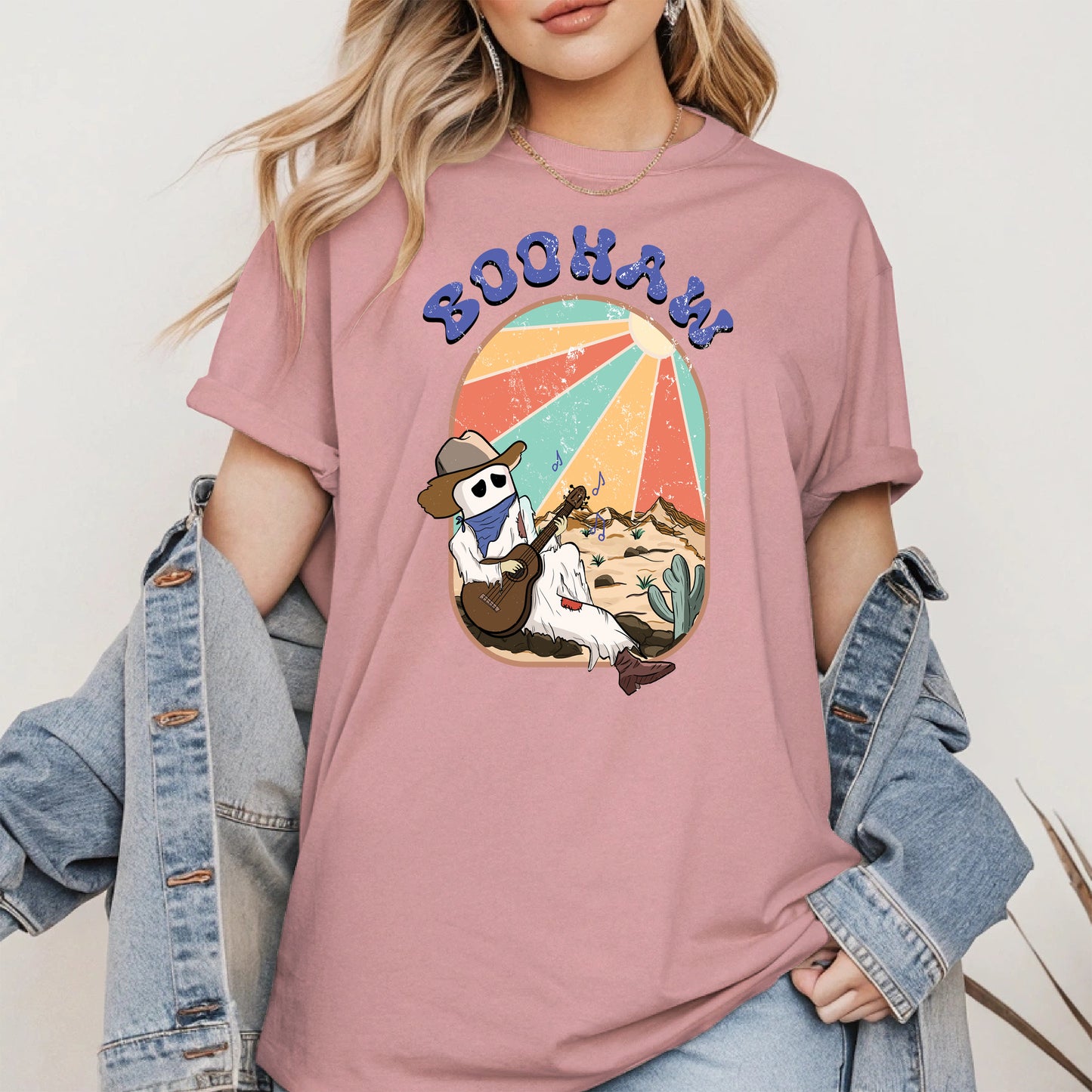 Boohaw Singing Ghost Western Tee
