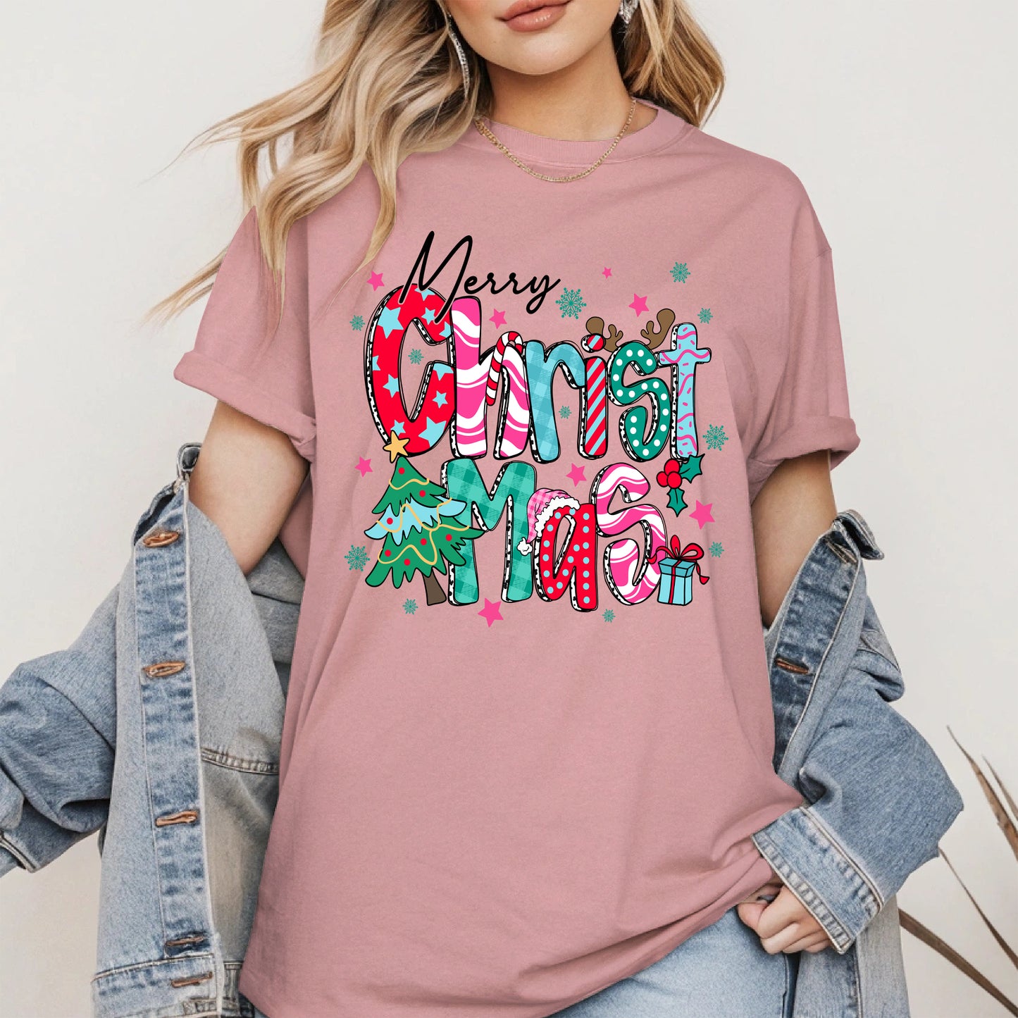 Colorful Christmas Holiday Shirt