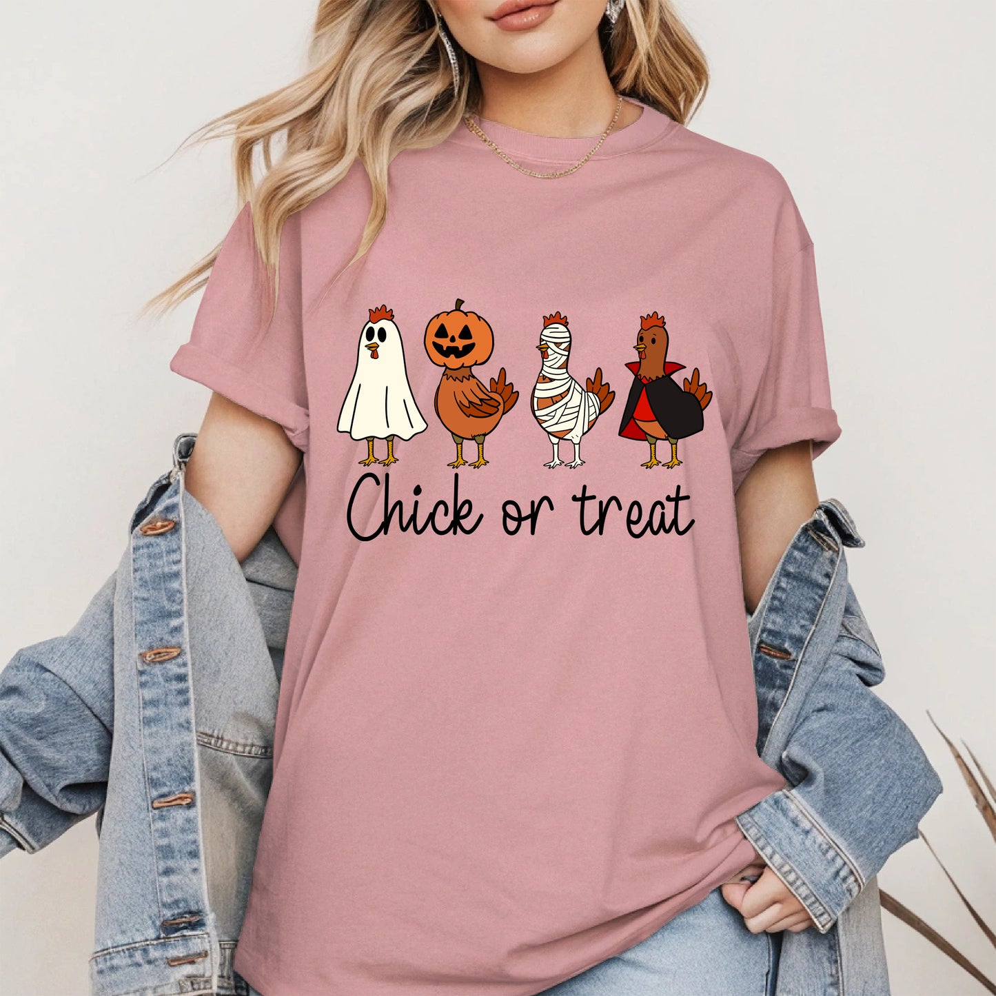 Chick or treat halloween shirt