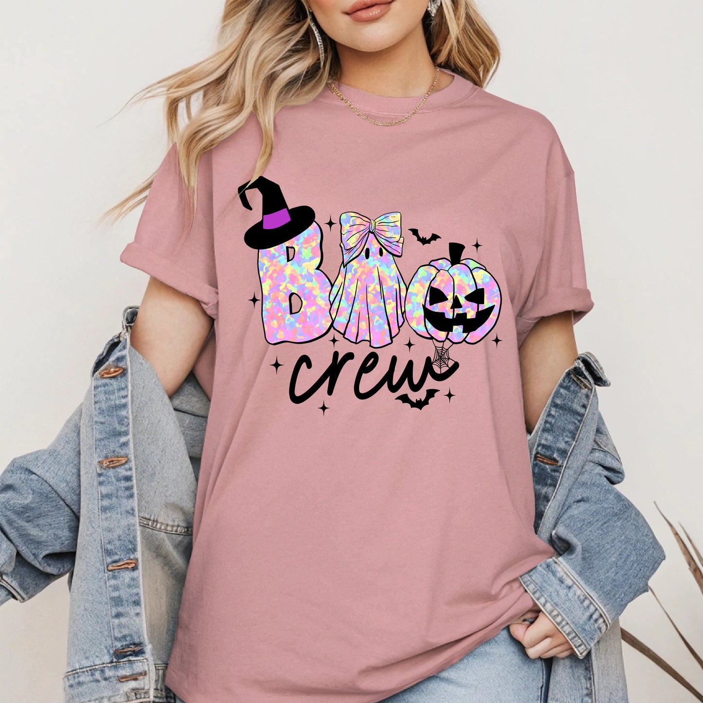 Boo Crew halloween shirt and hoodie