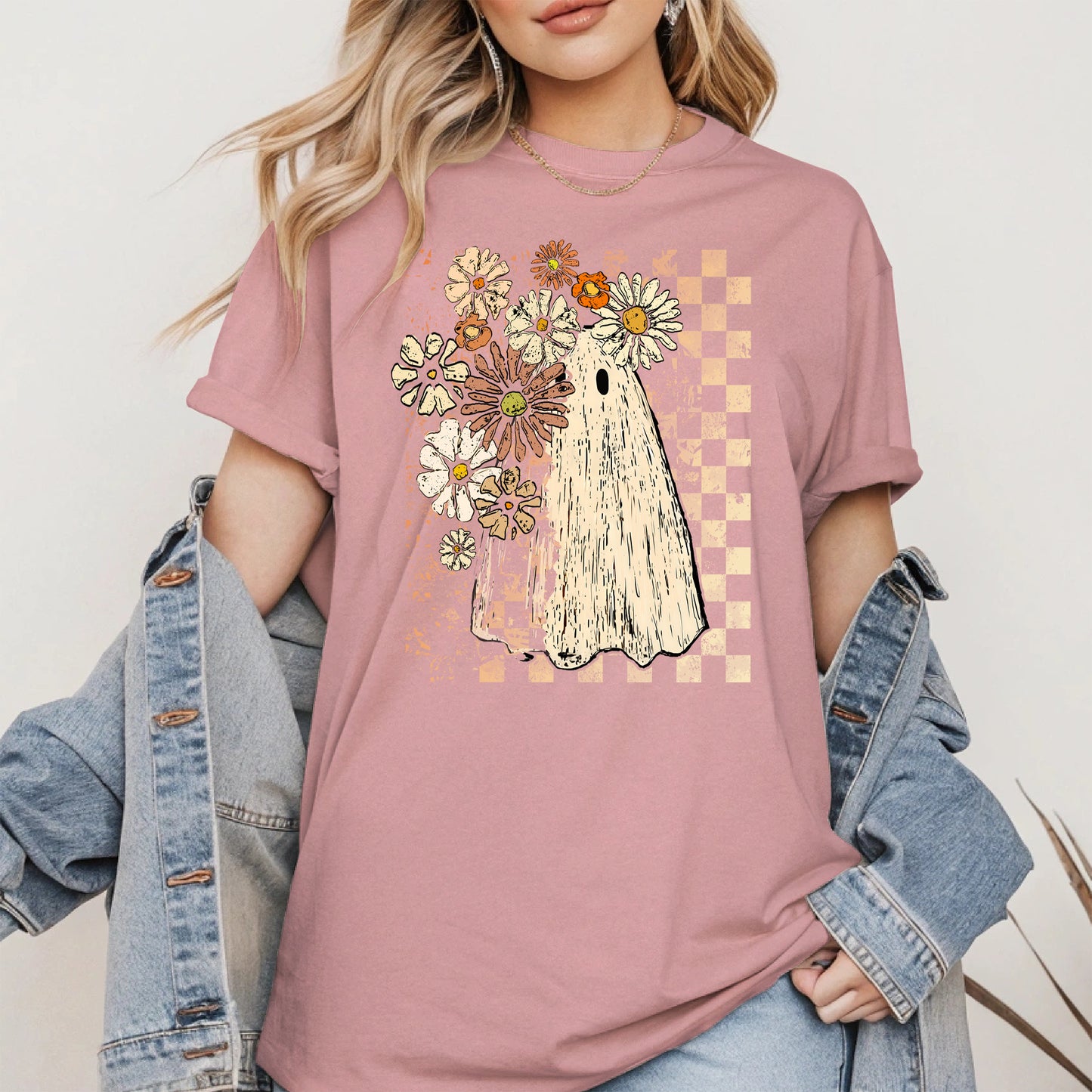 Ghost Floral halloween shirt