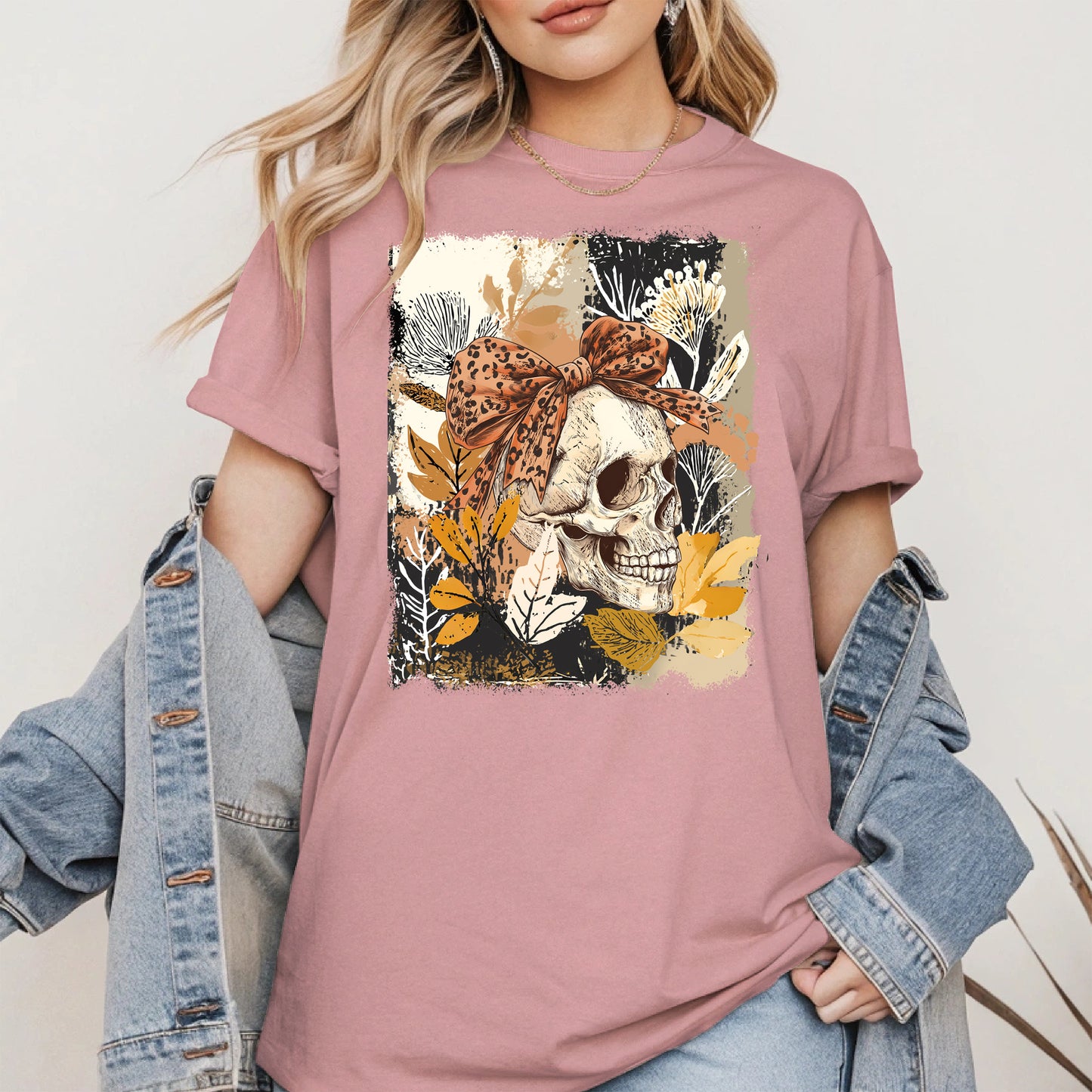 Skull Coquette Boho halloween shirt
