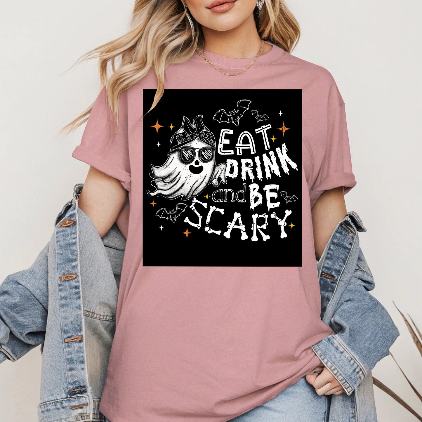 Eat Drink and Be Scary halloween shirt
