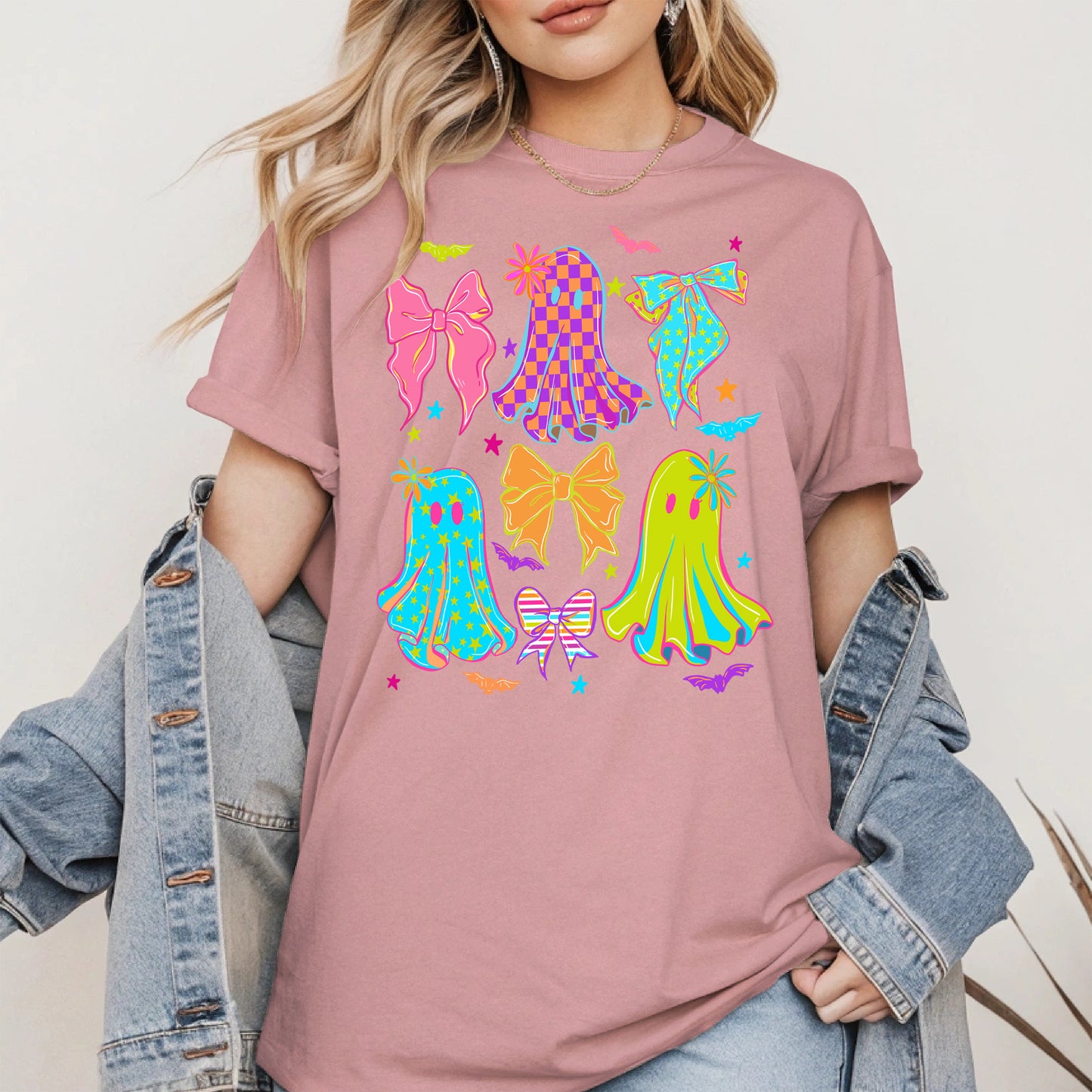 Neon Ghost Coquette halloween shirt