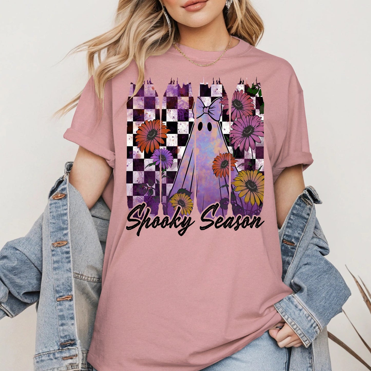 Floral Ghost Halloween shirt