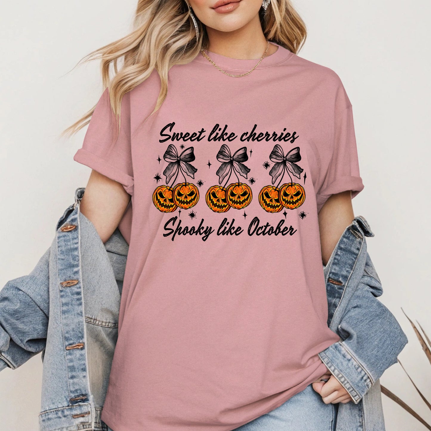 Sweet like cherries Spooky like October shirt