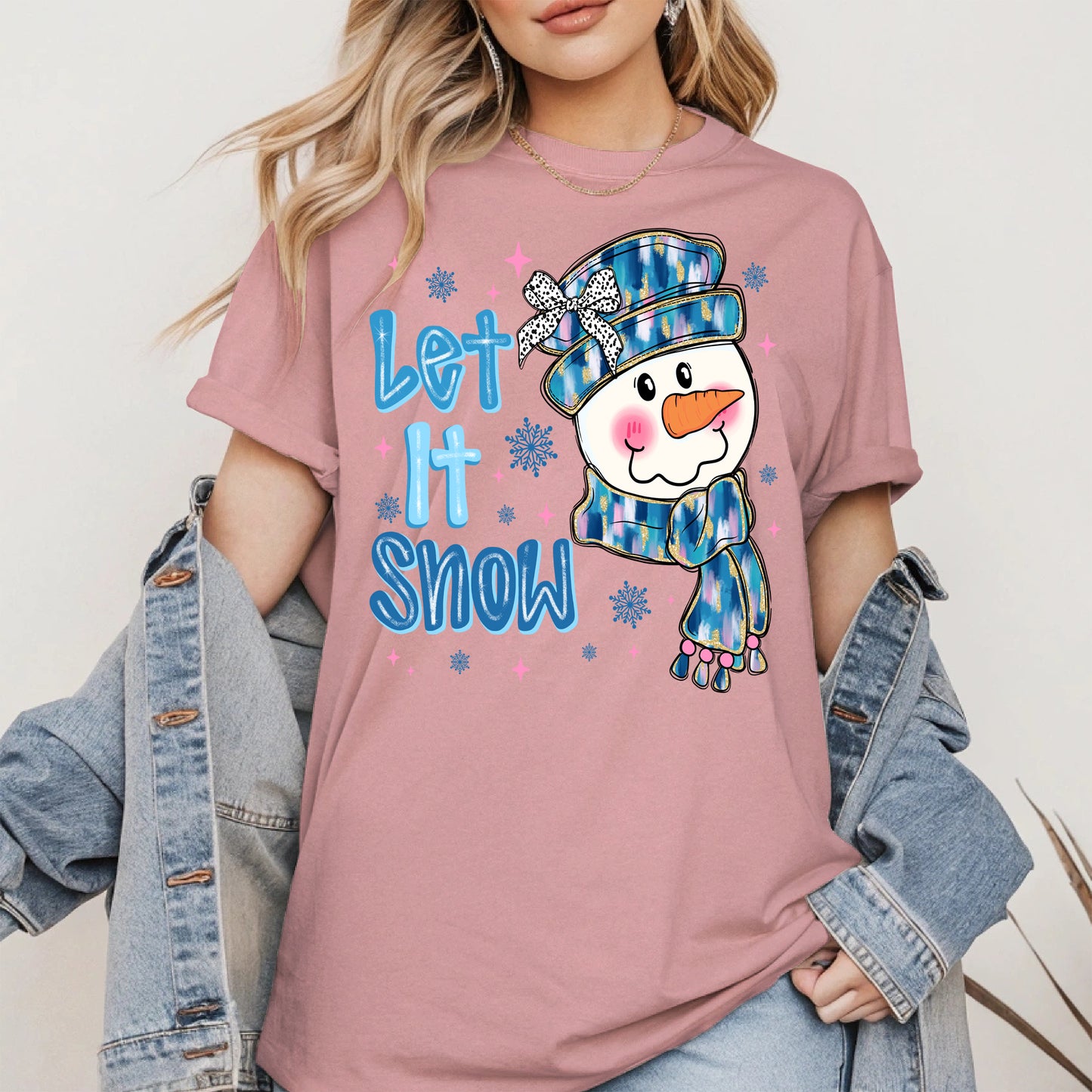 Cute Snowman Face Christmas Shirt