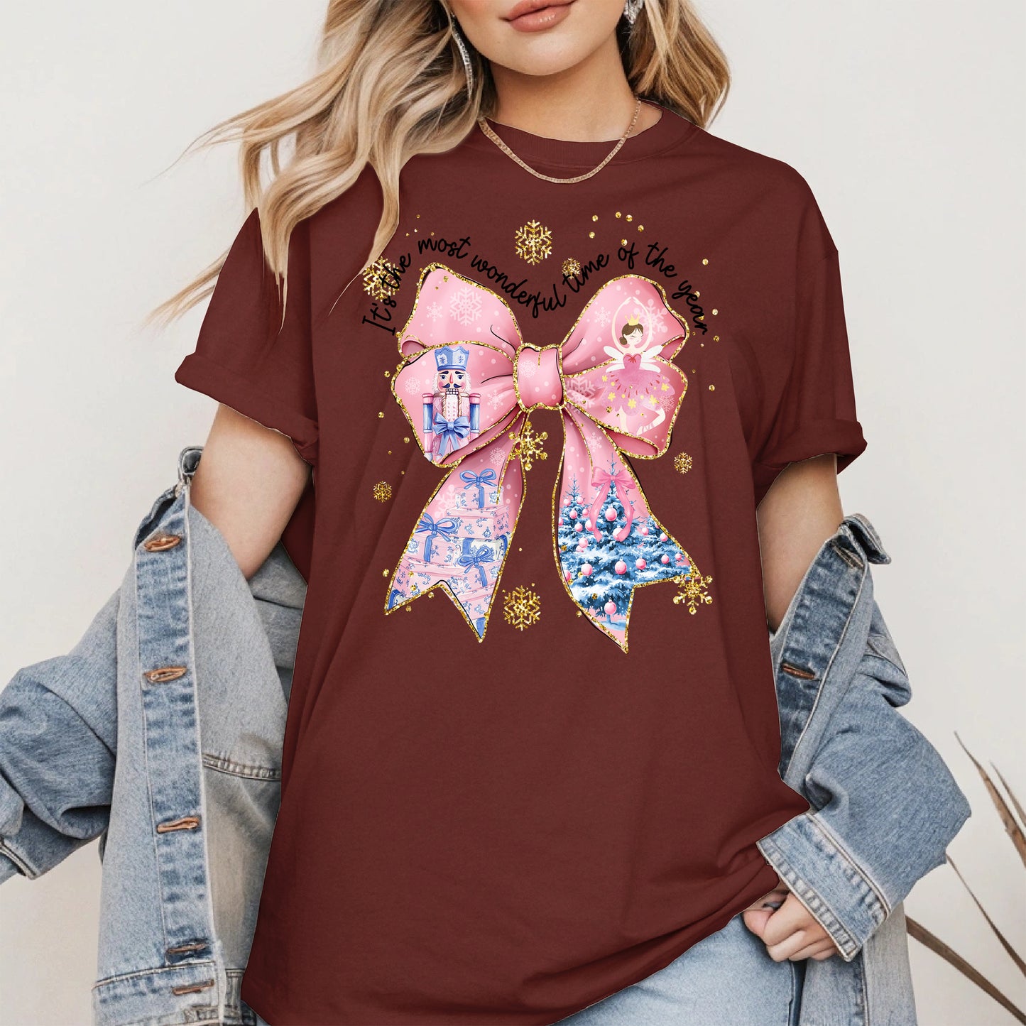 It is the Most Wonderful Time Christmas Bow Shirt