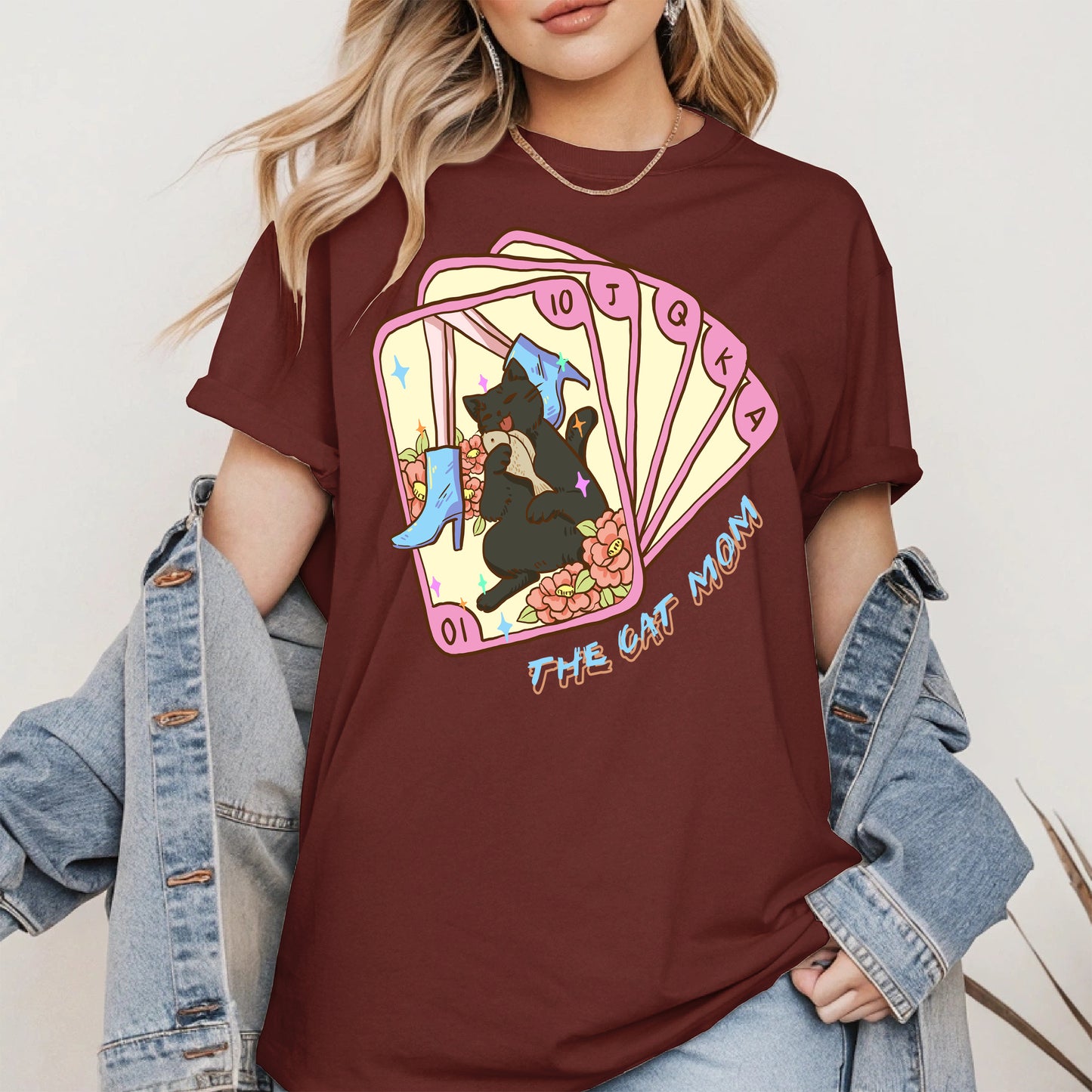 The Cat Mom Tarot Card Tee