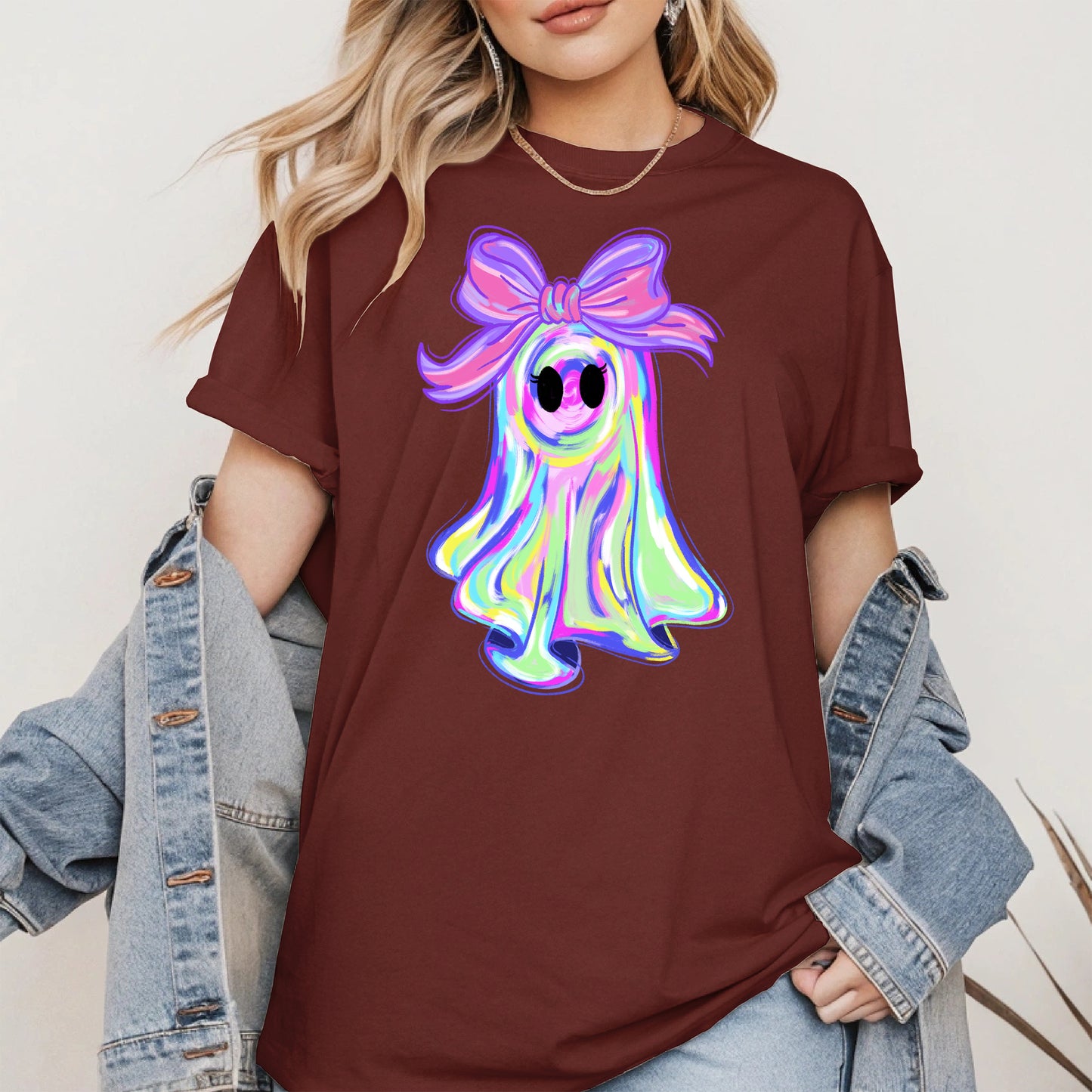 Pastel Ghost Shirt Hoodie Sweatshirt for Halloween Vibes