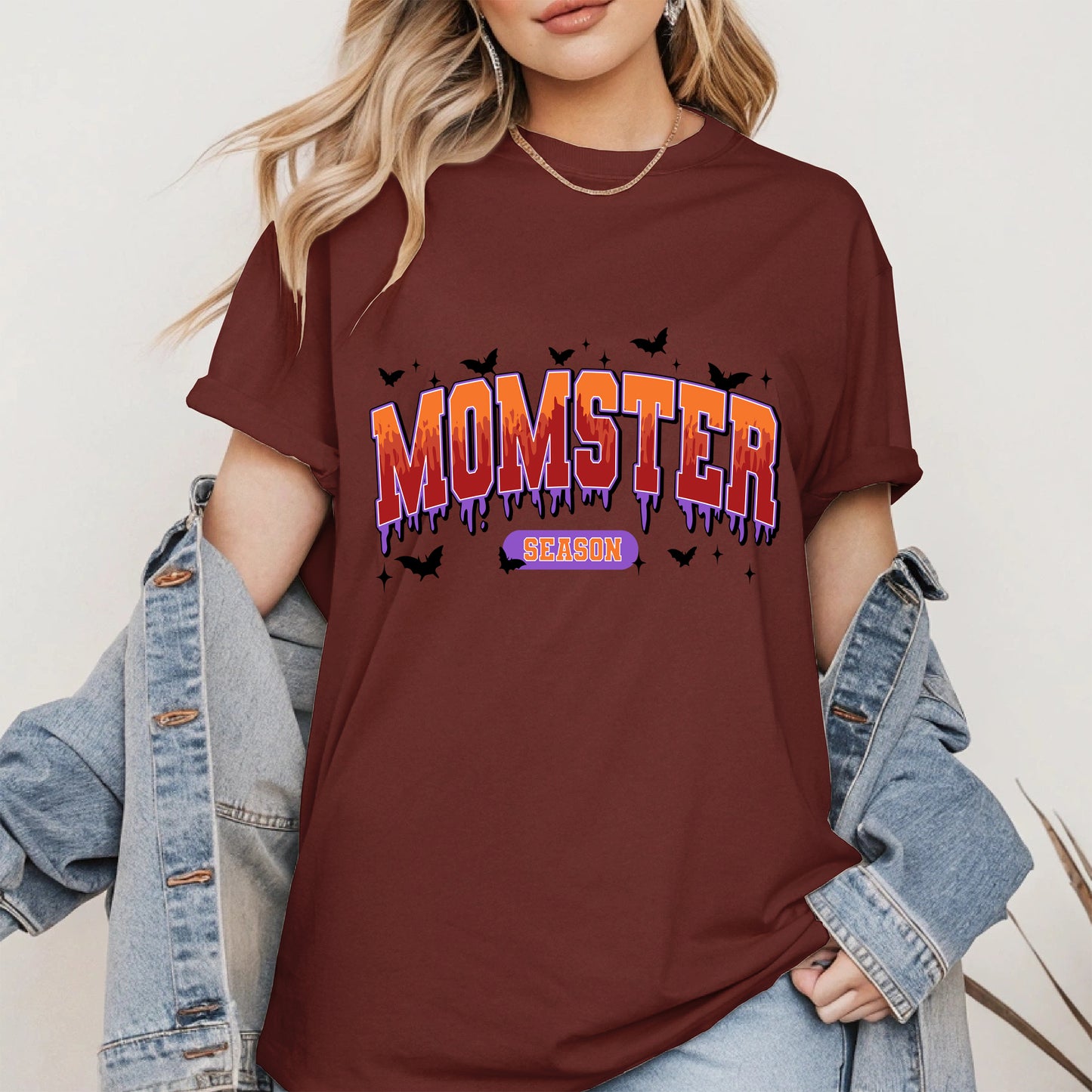 Momster Season Shirt Hoodie Sweatshirt for Halloween Moms