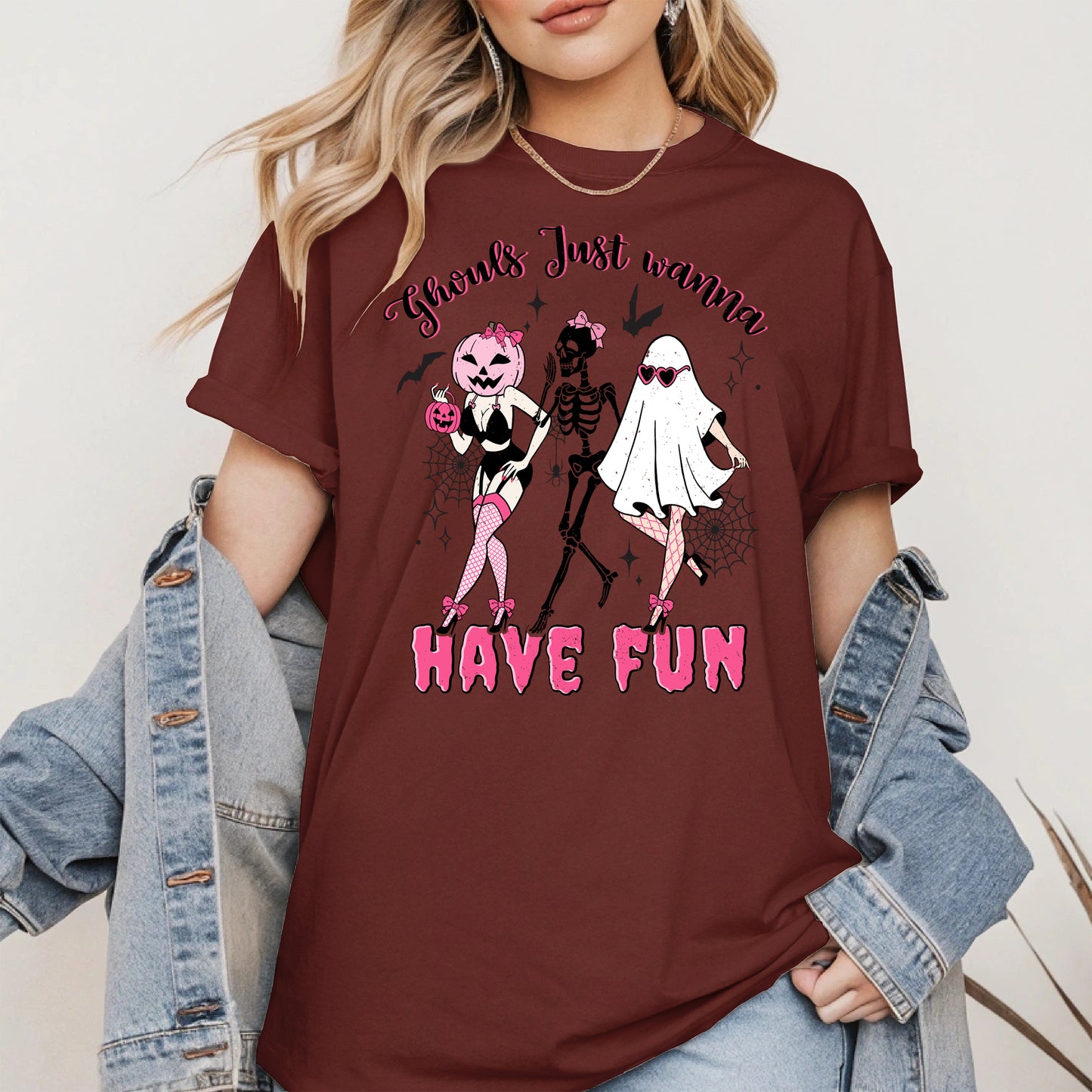 Ghouls Just Wanna Have Fun Halloween Pinup Design