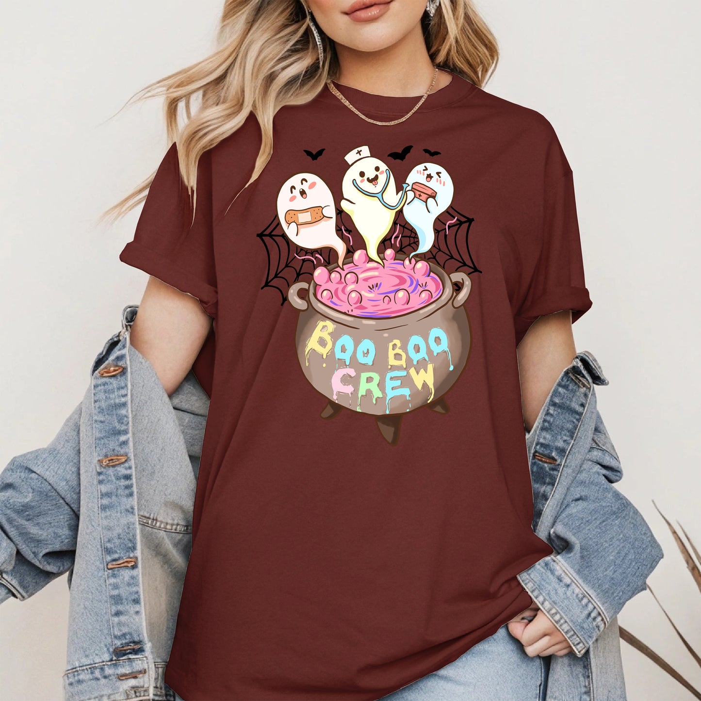 Boo Boo Crew – Cute Halloween Nurse Ghost Shirt