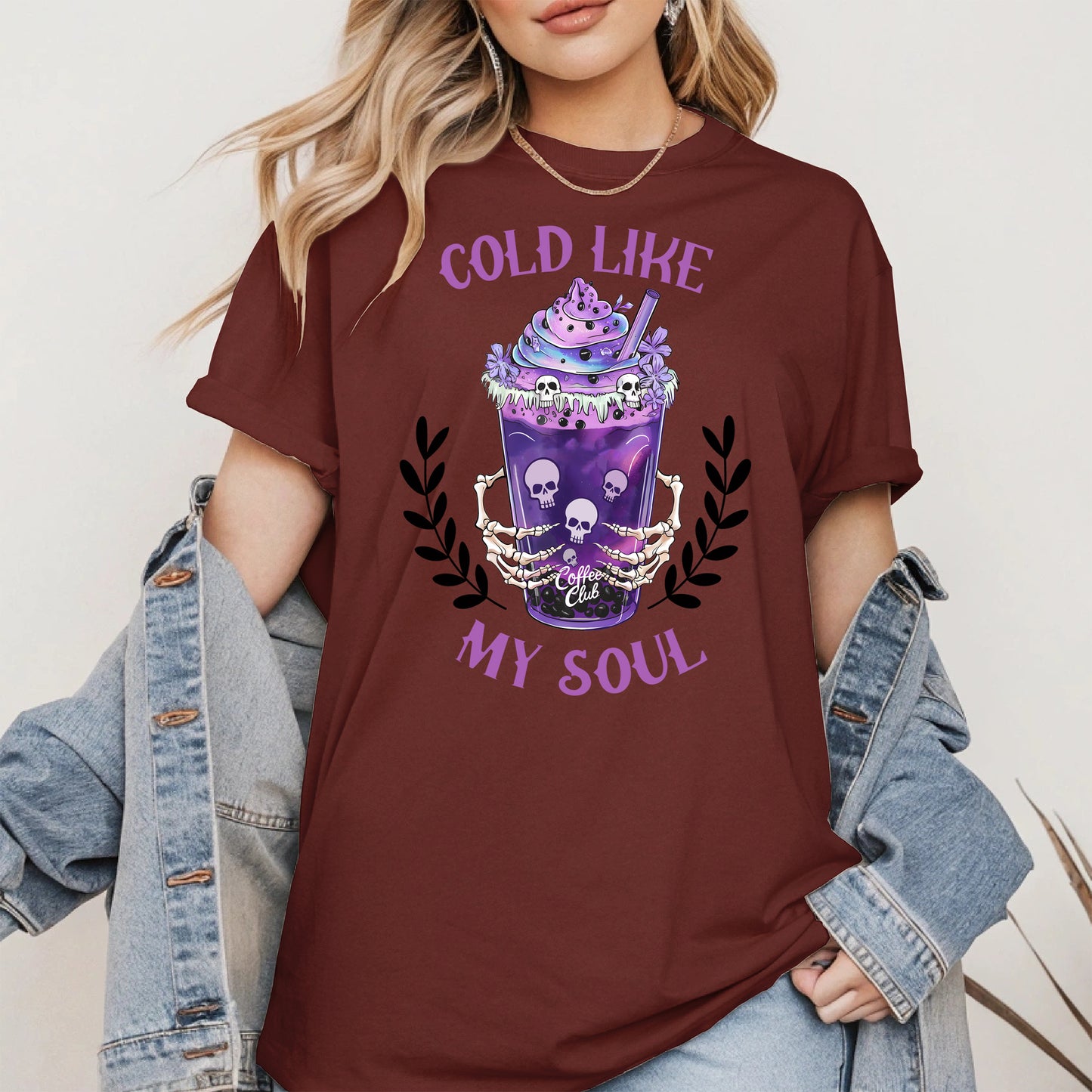 Cold Like My Soul Iced Coffee Halloween Shirt