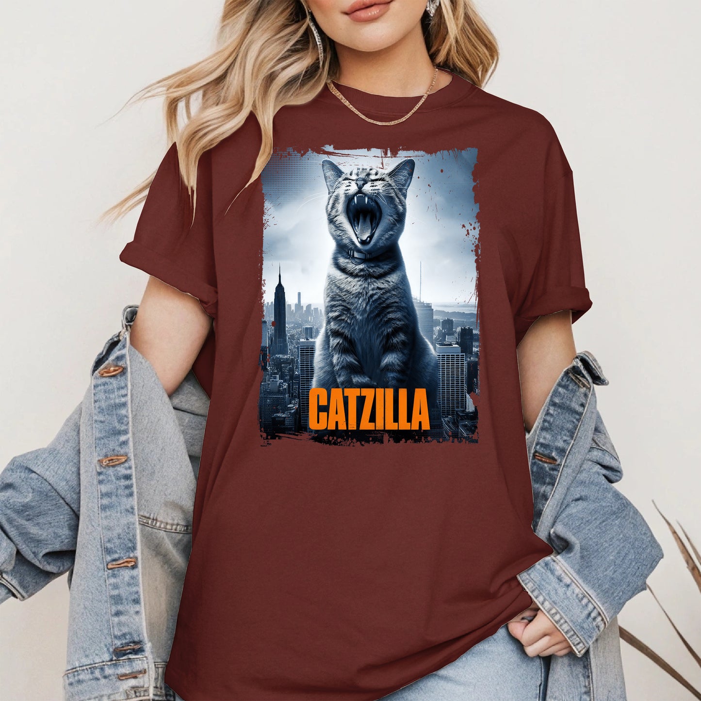 Catzilla Funny Cat Shirt Hoodie Sweatshirt