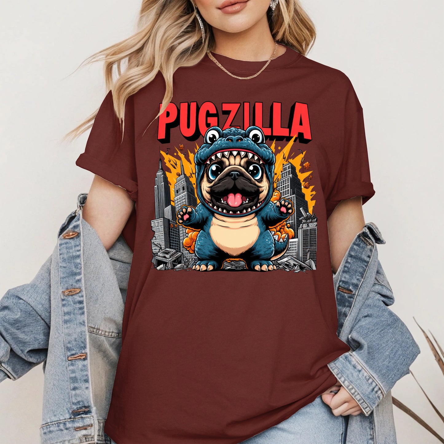 Pugzilla Funny Dog Shirt Hoodie Sweatshirt