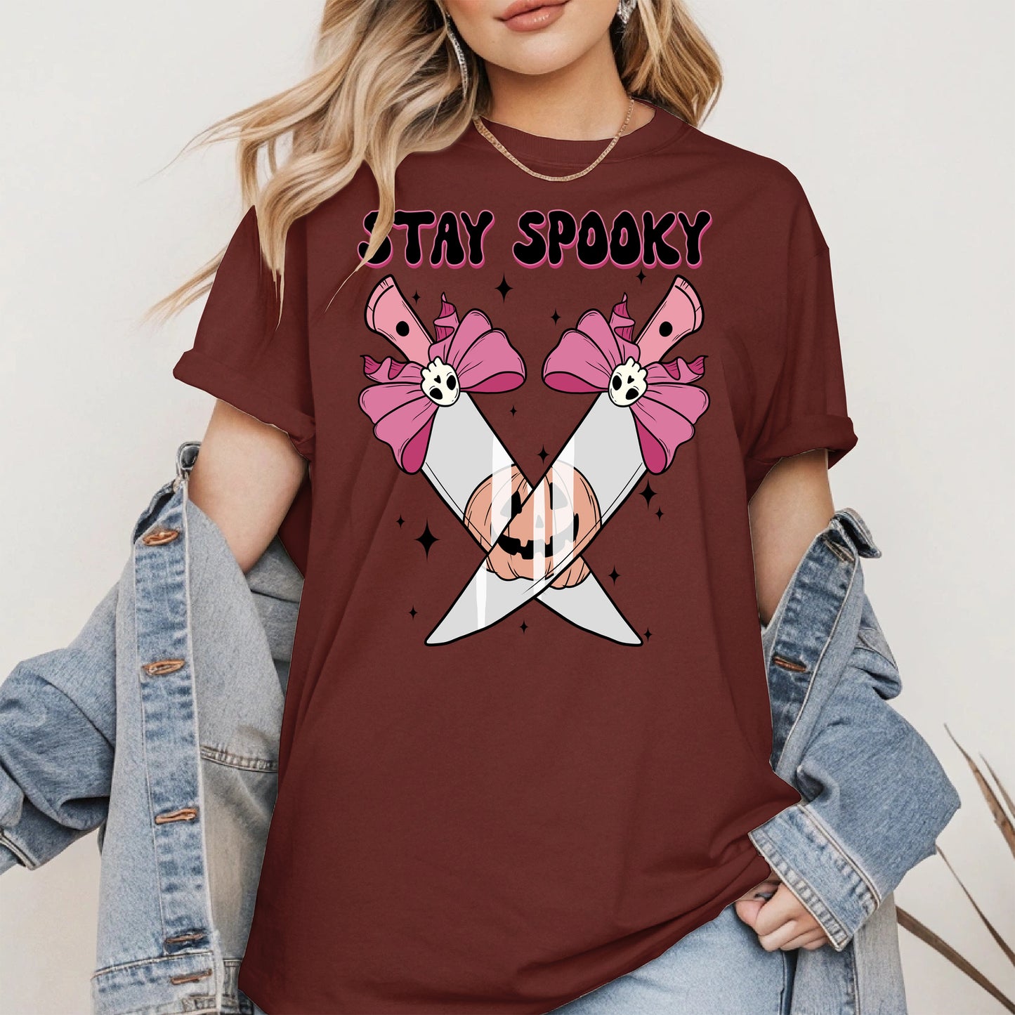 Stay Spooky Knife Halloween Shirt