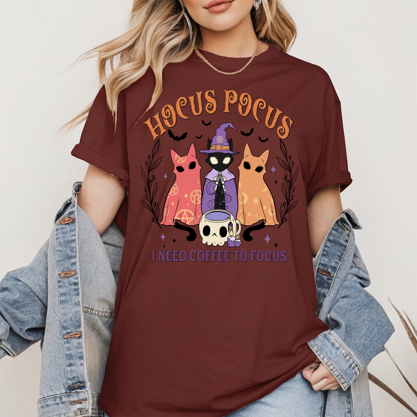 Hocus Pocus Coffee Cat Shirt