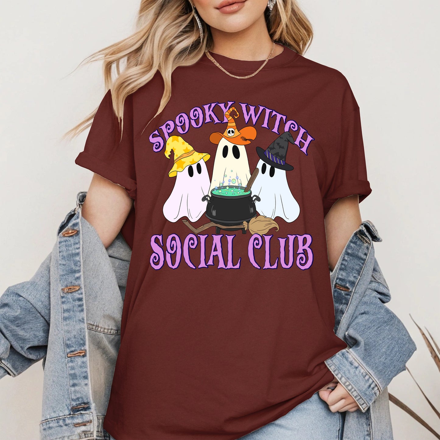 Spooky Witch Social Club Halloween Shirt