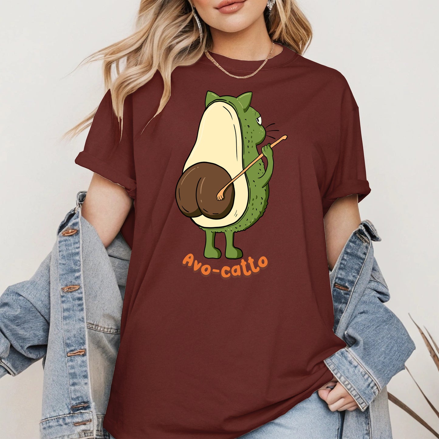 Avo-catto Shirt Hoodie Sweatshirt