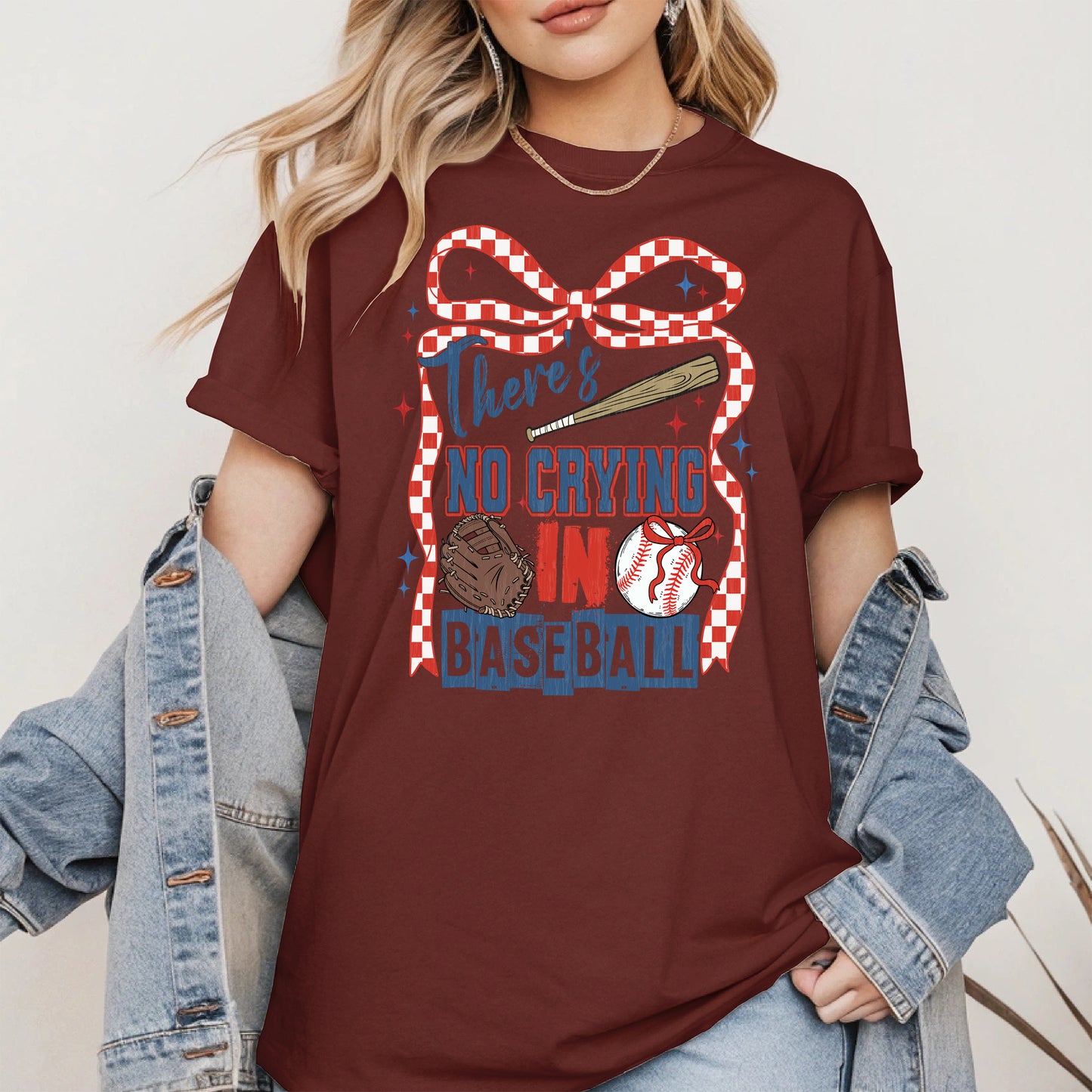 No Crying in Baseball Shirt Sport Tee Hoodie Sweatshirt Gift