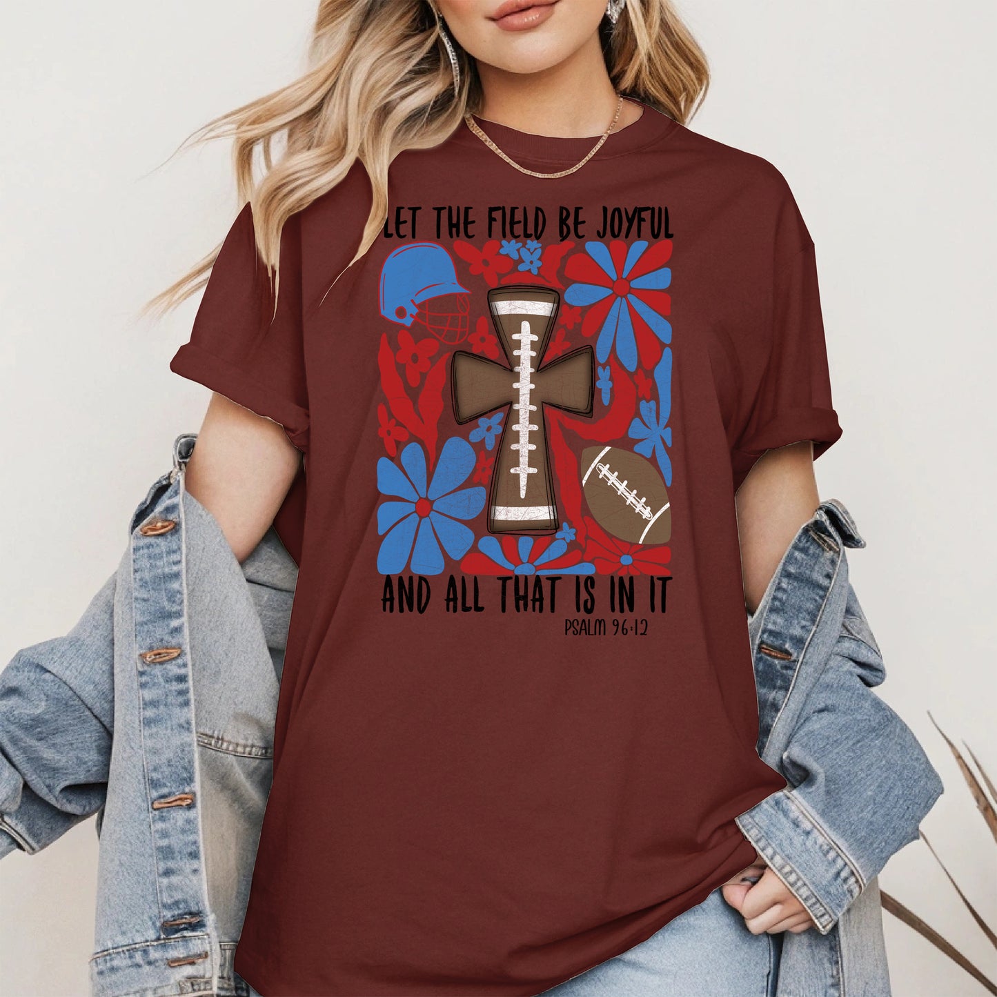 Faith Football Shirt Sport Tee Hoodie Sweatshirt Gift for Fans